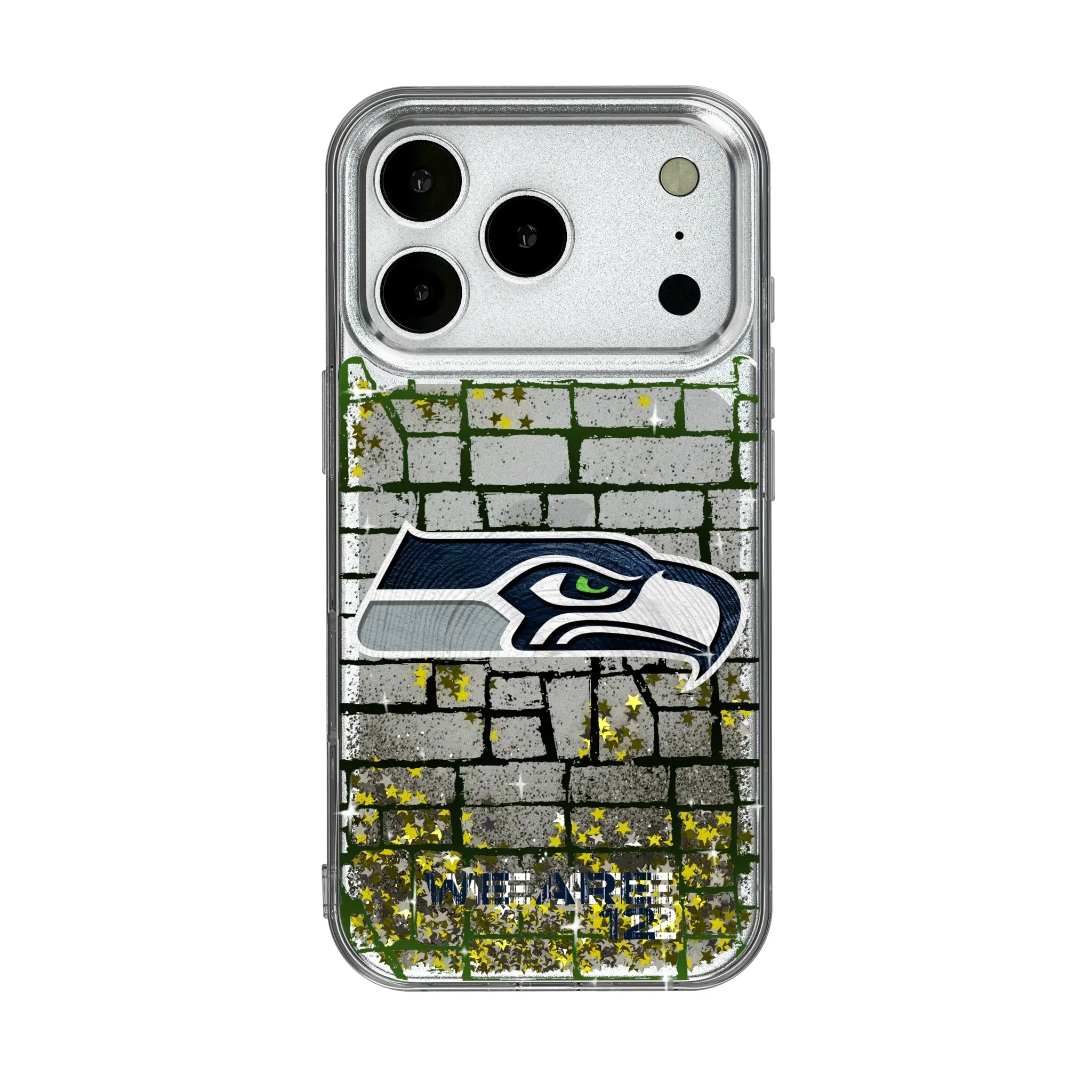 Seattle Seahawks Brick iPhone Glitter Phone Case for Apple iPhone