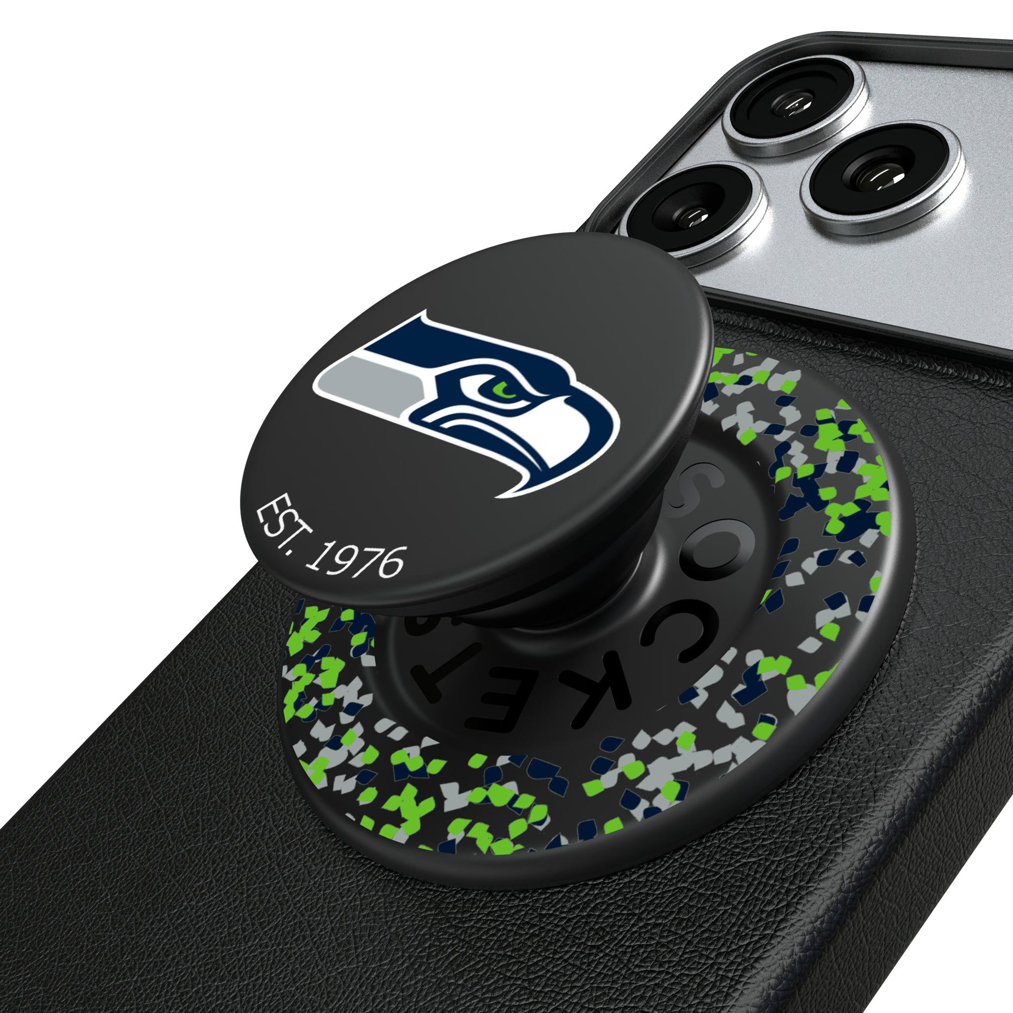 Seattle Seahawks Confetti Popsockets Round Magnetic