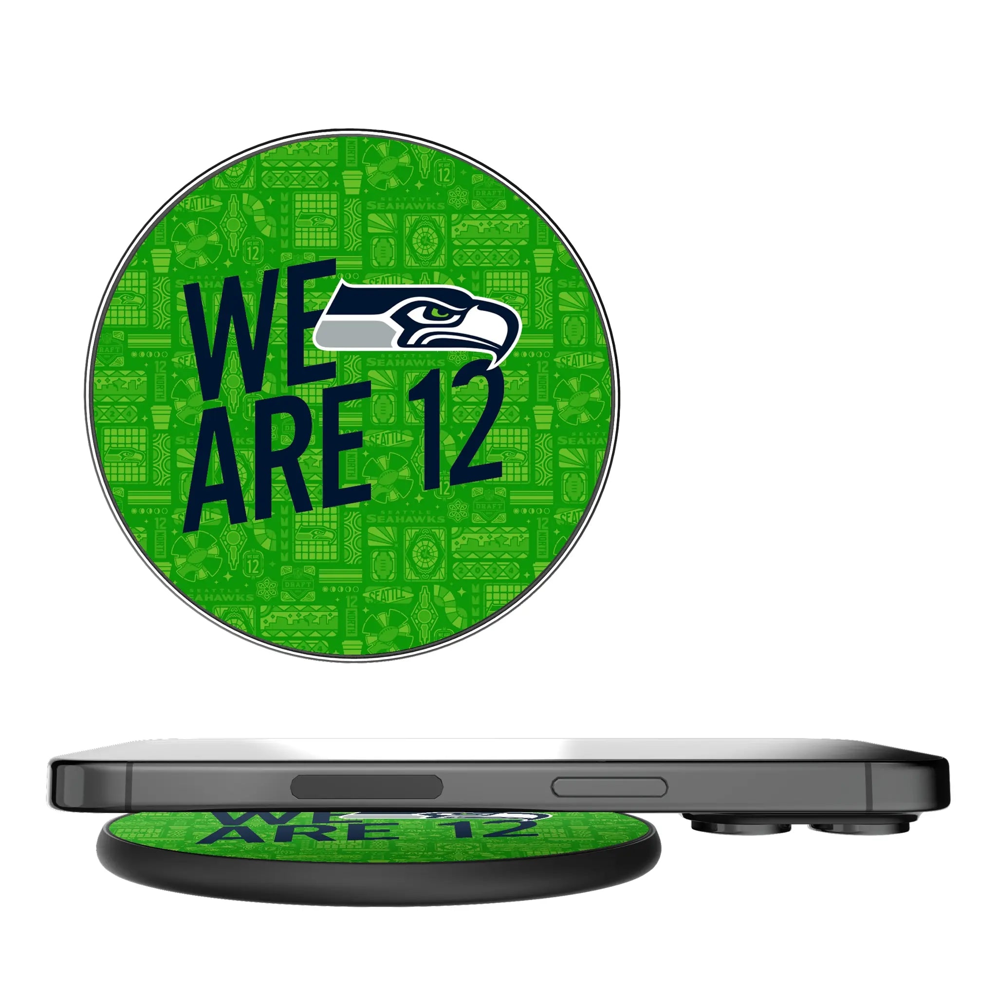Seattle Seahawks Deco 15-Watt Wireless Charger