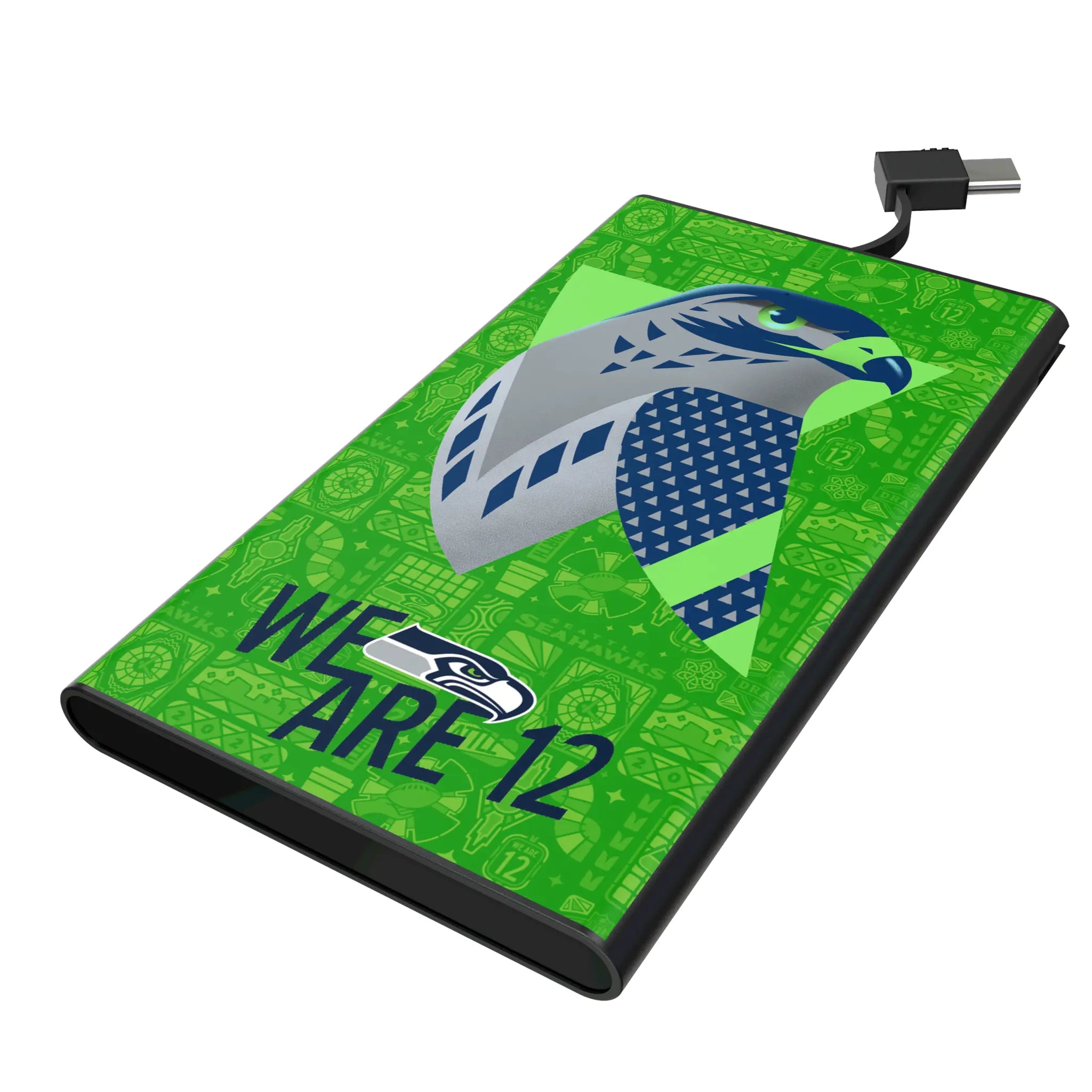 Seattle Seahawks Deco 5000mAh Flat Power Bank
