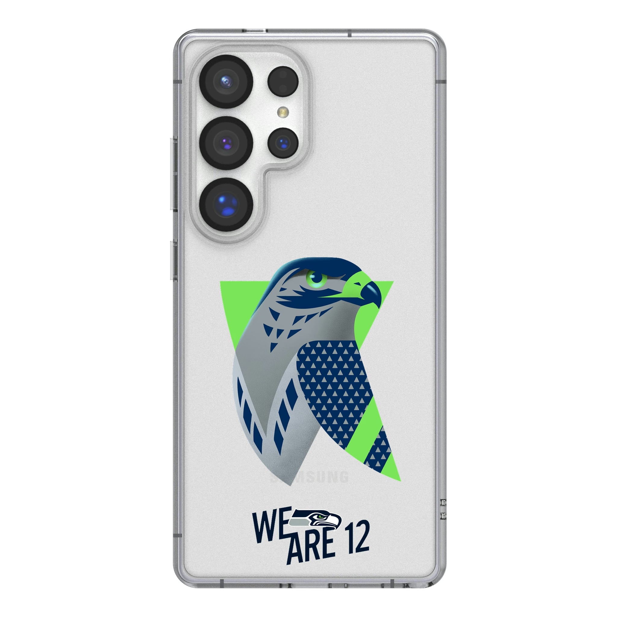 Seattle Seahawks Deco Galaxy Clear Phone Case for Samsung Galaxy