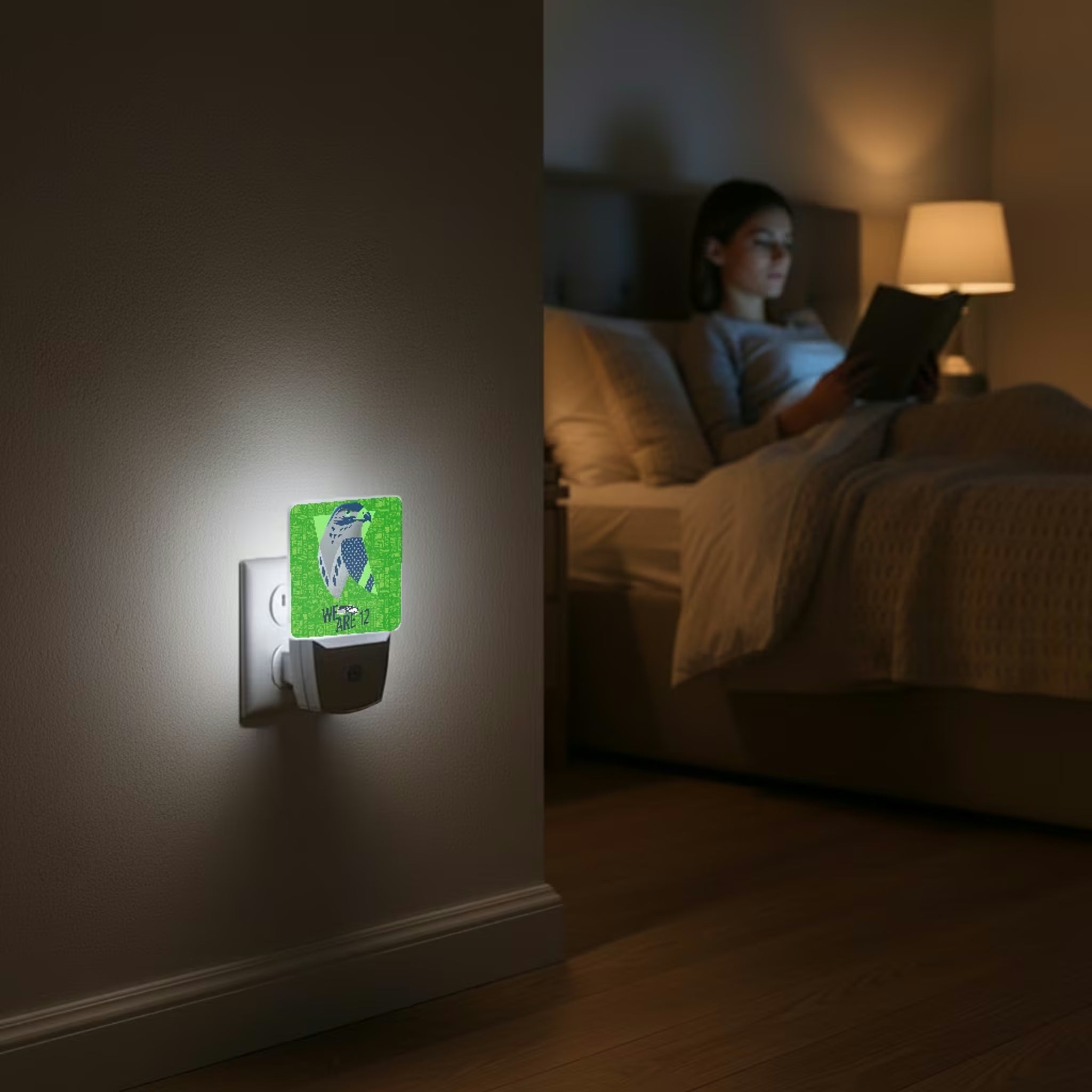 Seattle Seahawks Deco Night Light 2-Pack - Lifestyle