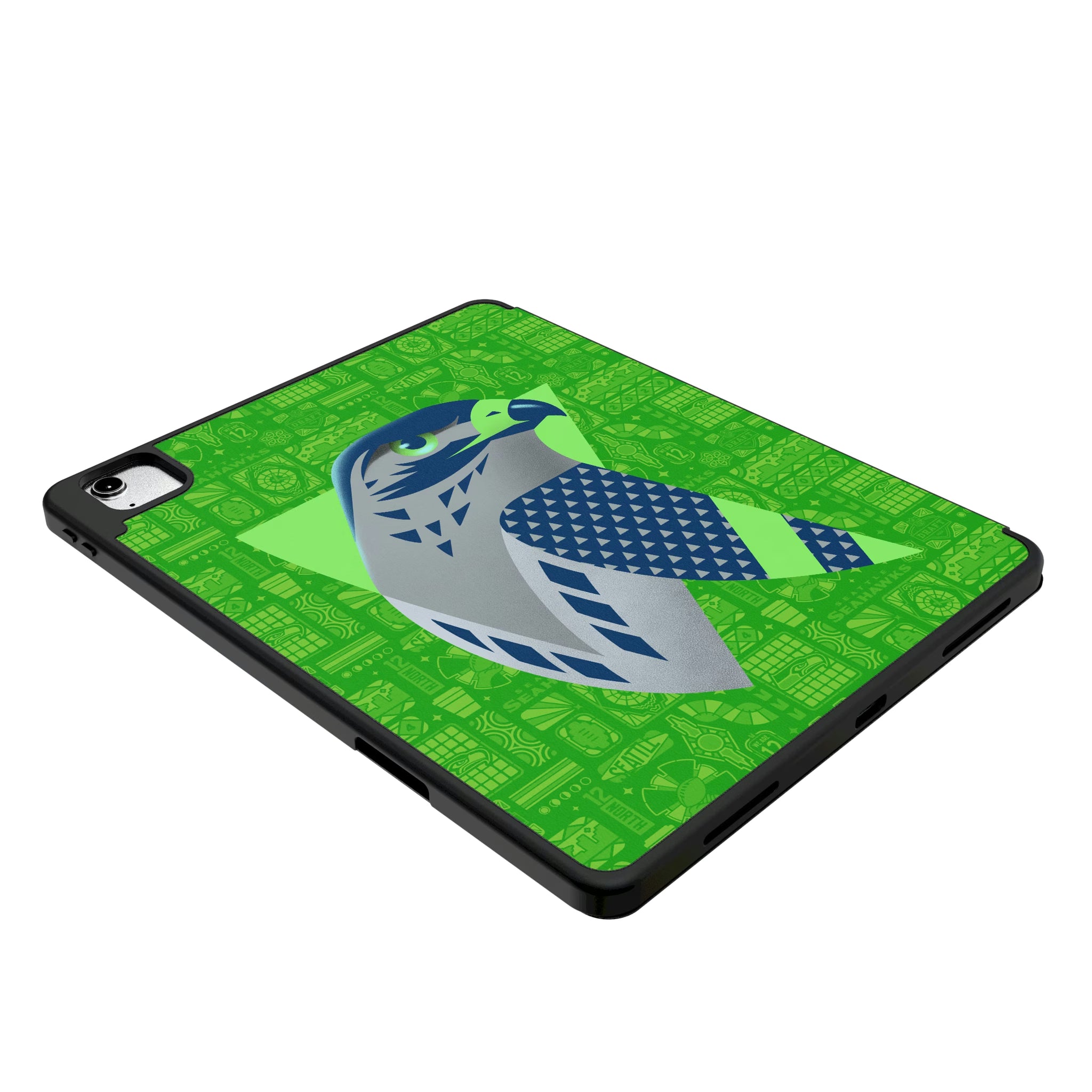 Seattle Seahawks Deco iPad Tablet Case for Apple iPad - Isometric View