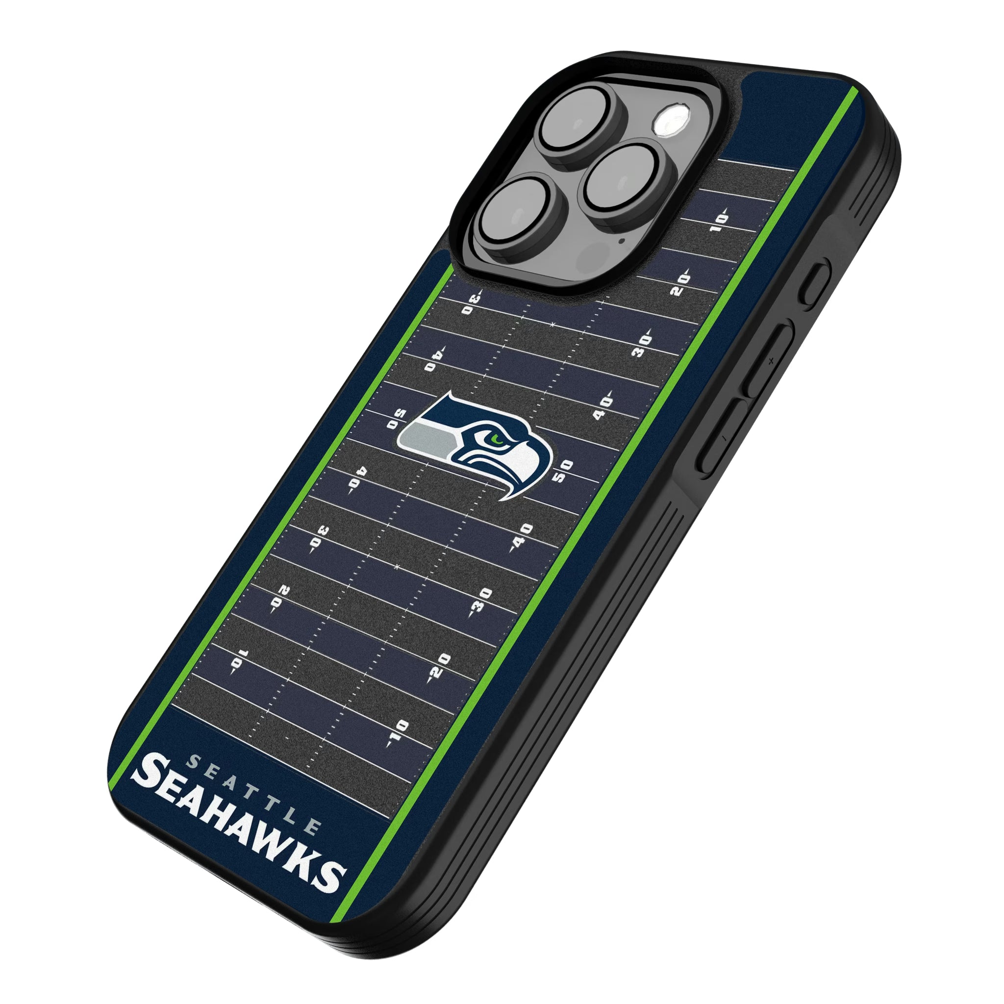 Seattle Seahawks Field iPhone Bump Phone Case for Apple iPhone - Isometric View