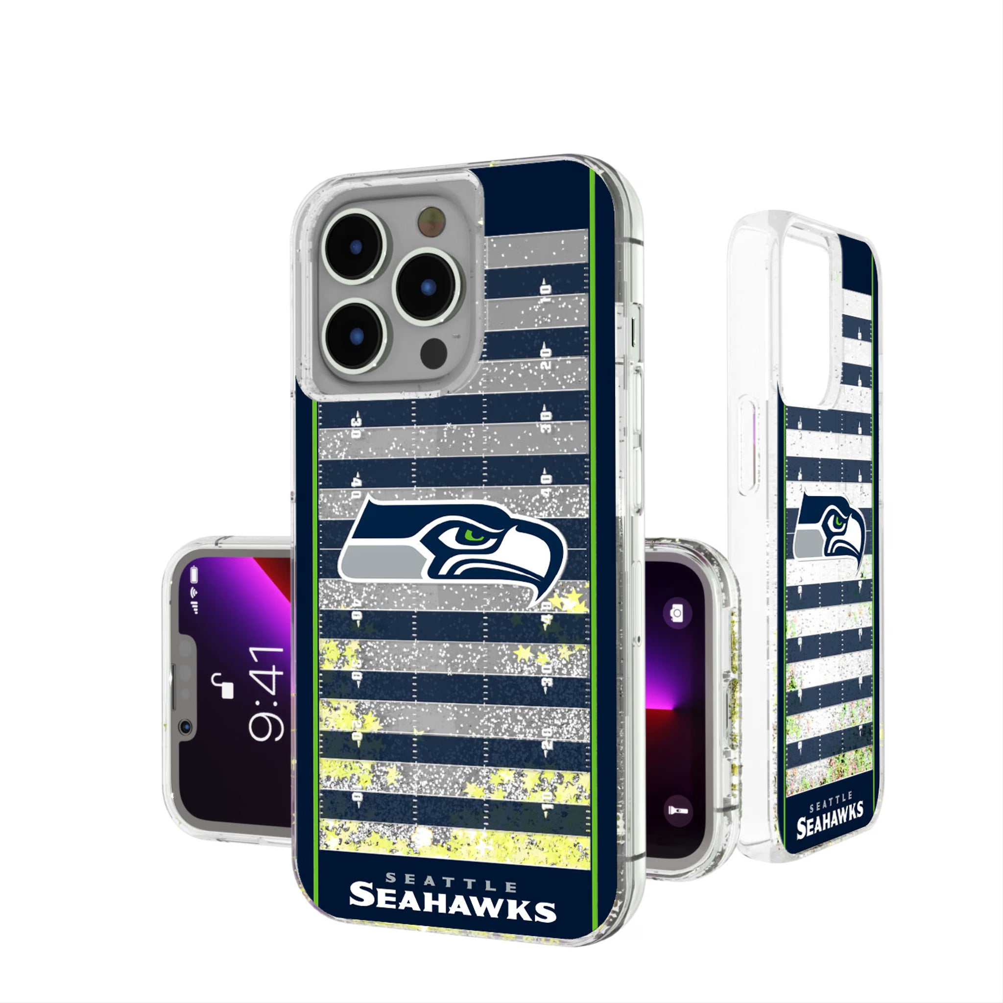 Seattle Seahawks Field iPhone Glitter Phone Case for Apple iPhone