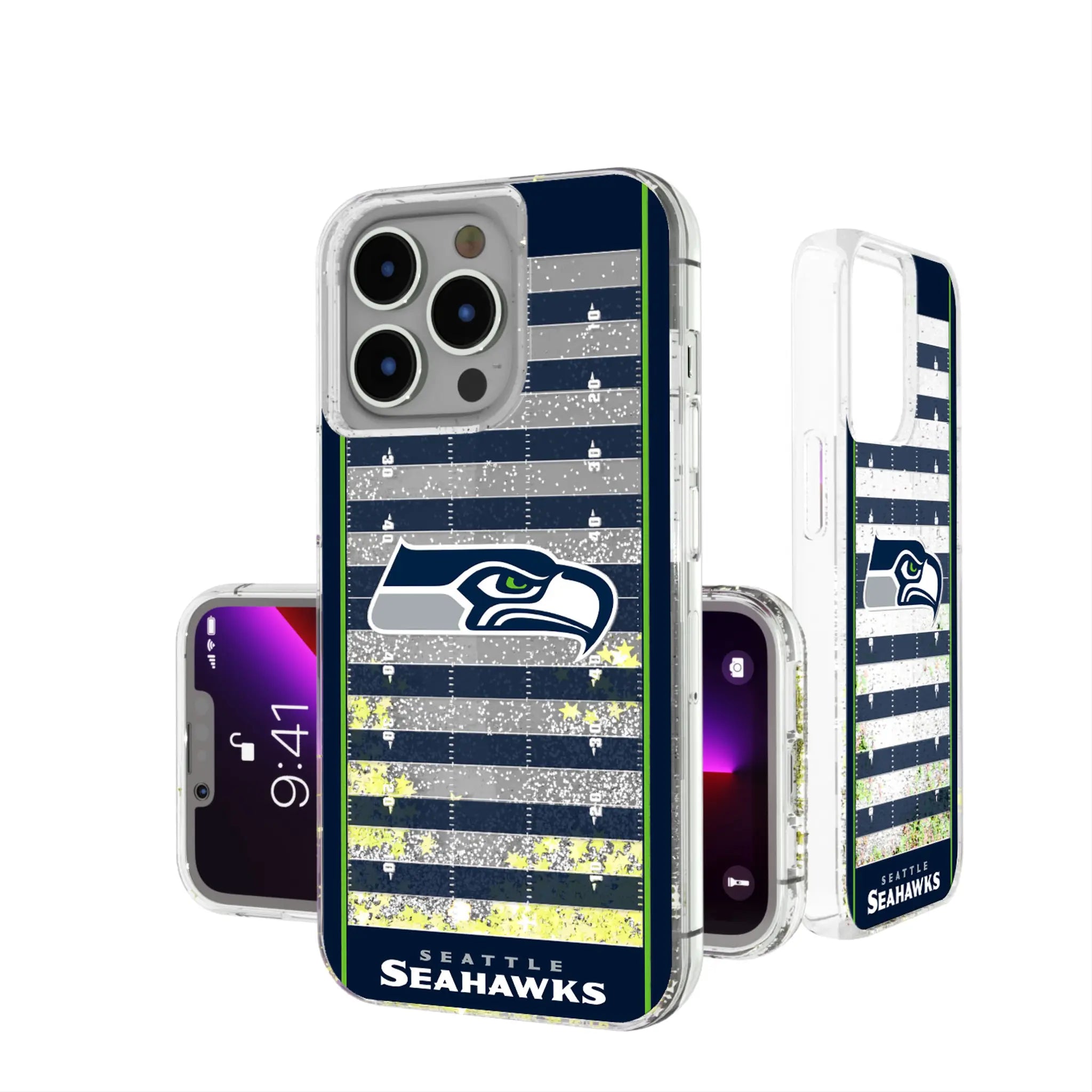 Seattle Seahawks Field iPhone Glitter Phone Case for Apple iPhone