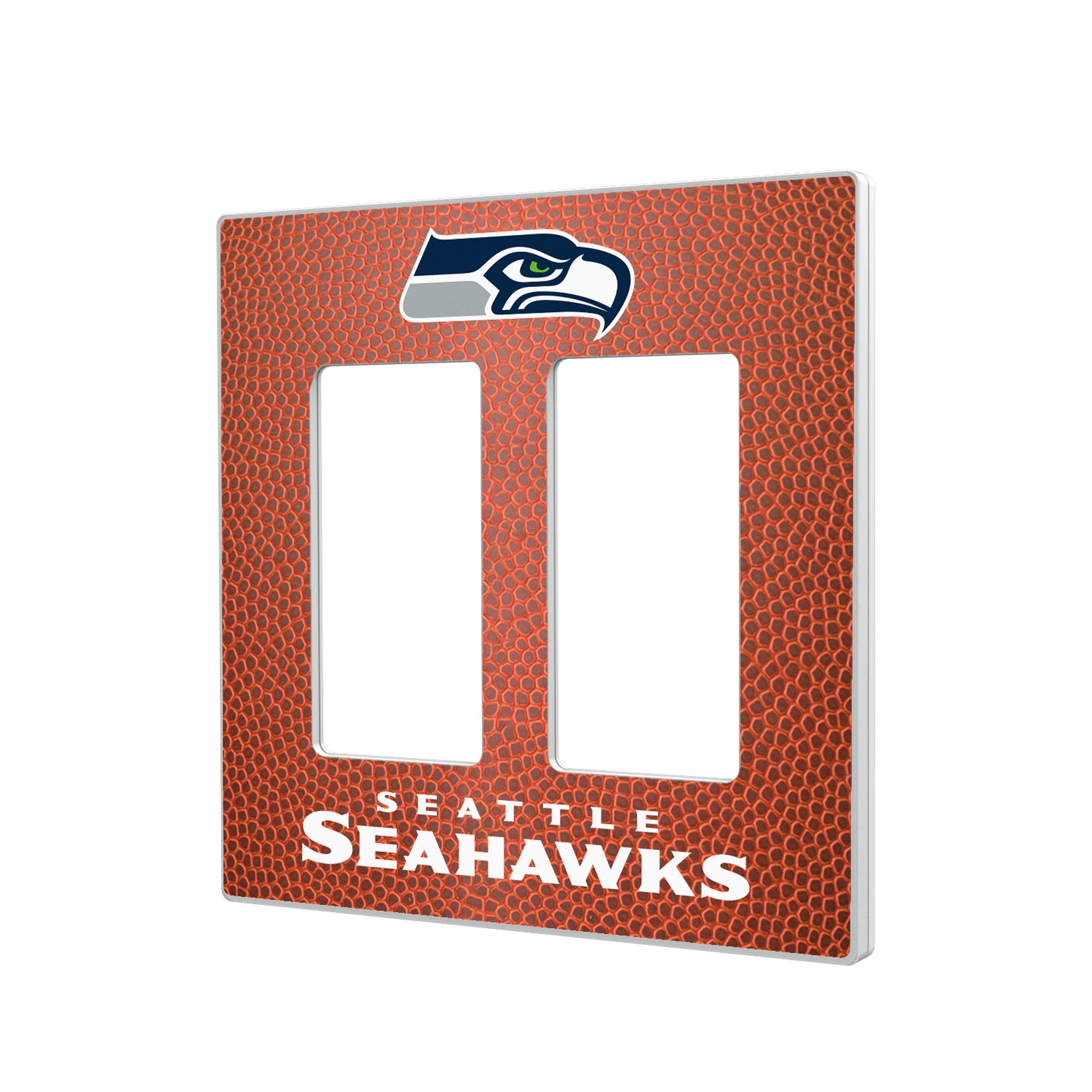 Seattle Seahawks Football Hidden-Screw Light Switch Plate#Style_Double Rocker
