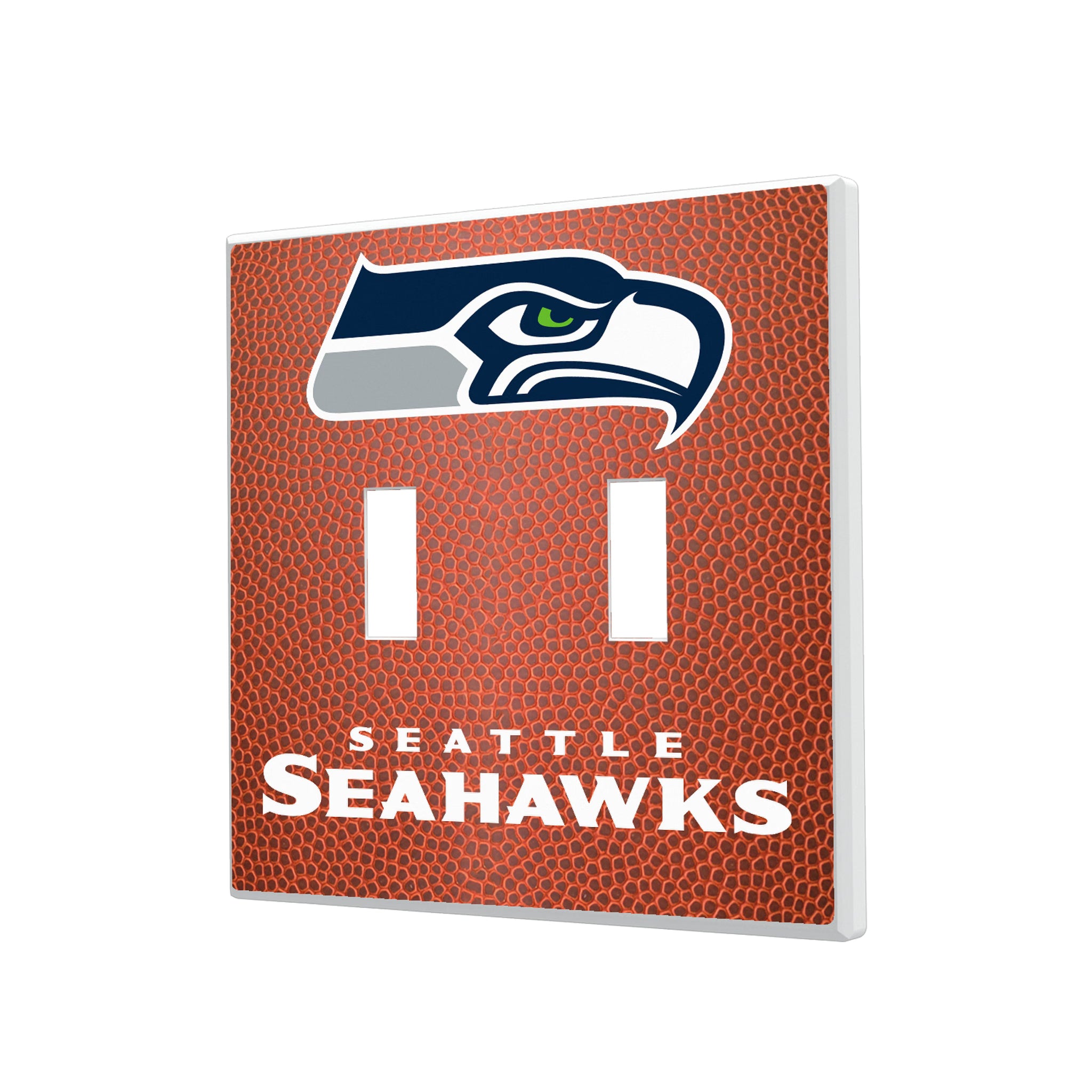 Seattle Seahawks Football Hidden-Screw Light Switch Plate#Style_Double Toggle