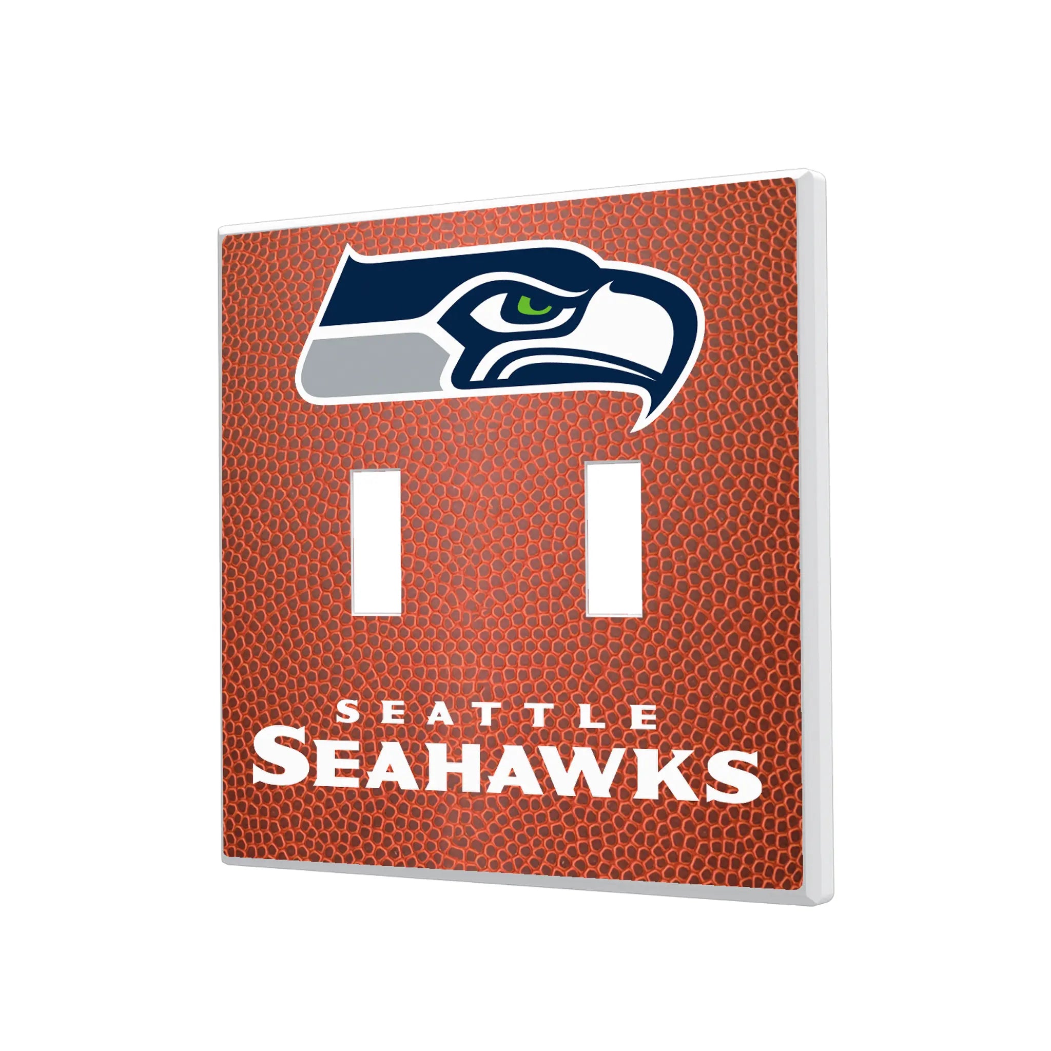 Seattle Seahawks Football Hidden-Screw Light Switch Plate#Style_Double Toggle