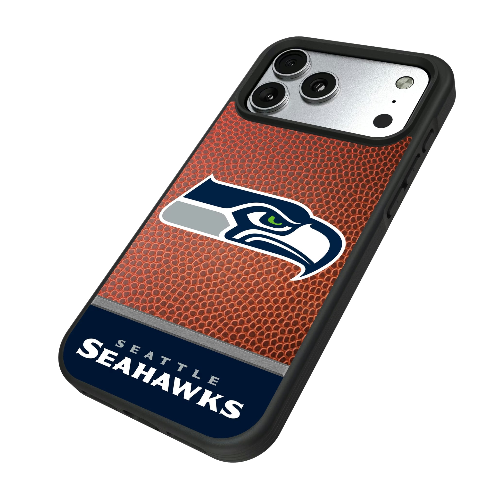 Seattle Seahawks Football Wordmark iPhone Bump Phone Case for Apple iPhone - Isometric View#Device_iPhone 17 Pro Max