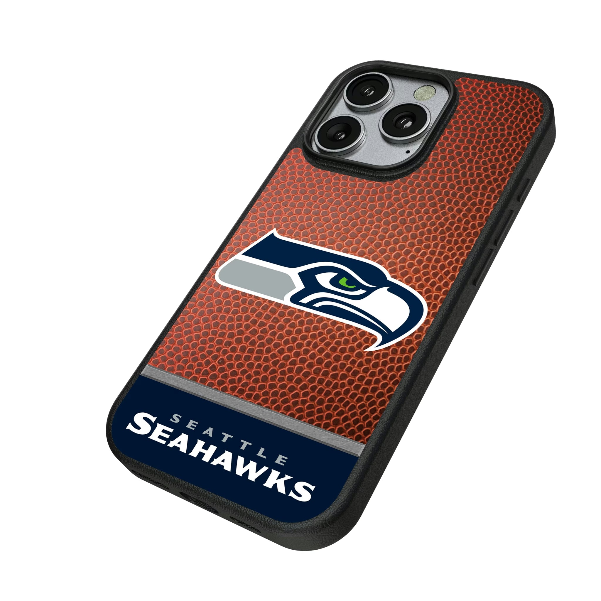 Seattle Seahawks Football Wordmark iPhone MagSafe Compatible Phone Case for Apple iPhone - Isometric View