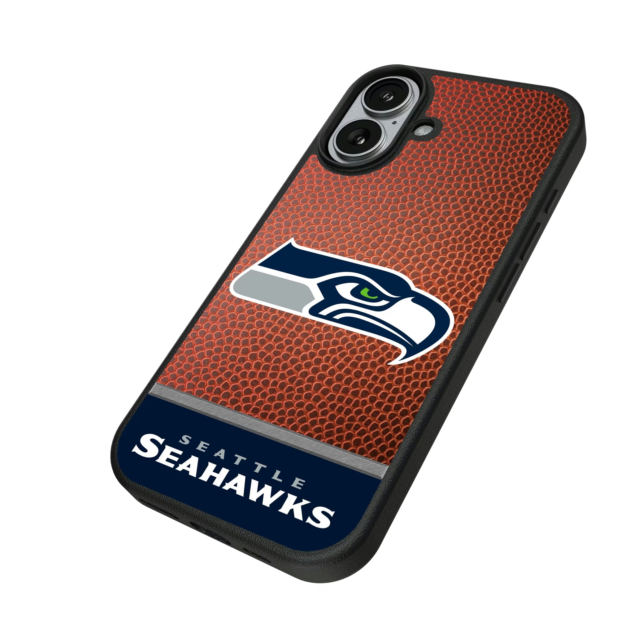 Seattle Seahawks Football Wordmark iPhone MagSafe Compatible Phone Case for Apple iPhone - Isometric View#Device_iPhone 17