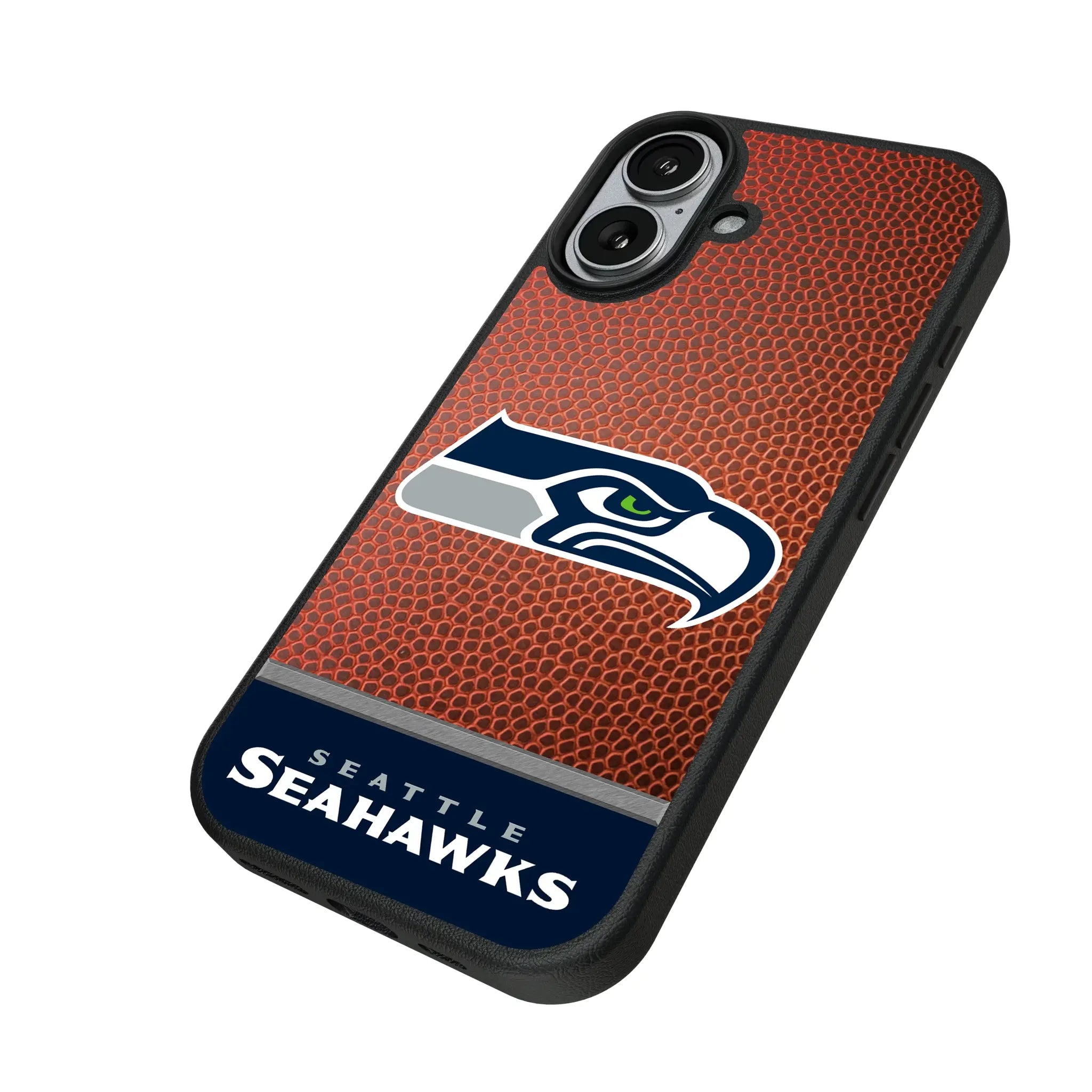 Seattle Seahawks Football Wordmark iPhone MagSafe Compatible Phone Case for Apple iPhone - Isometric View#Device_iPhone 17