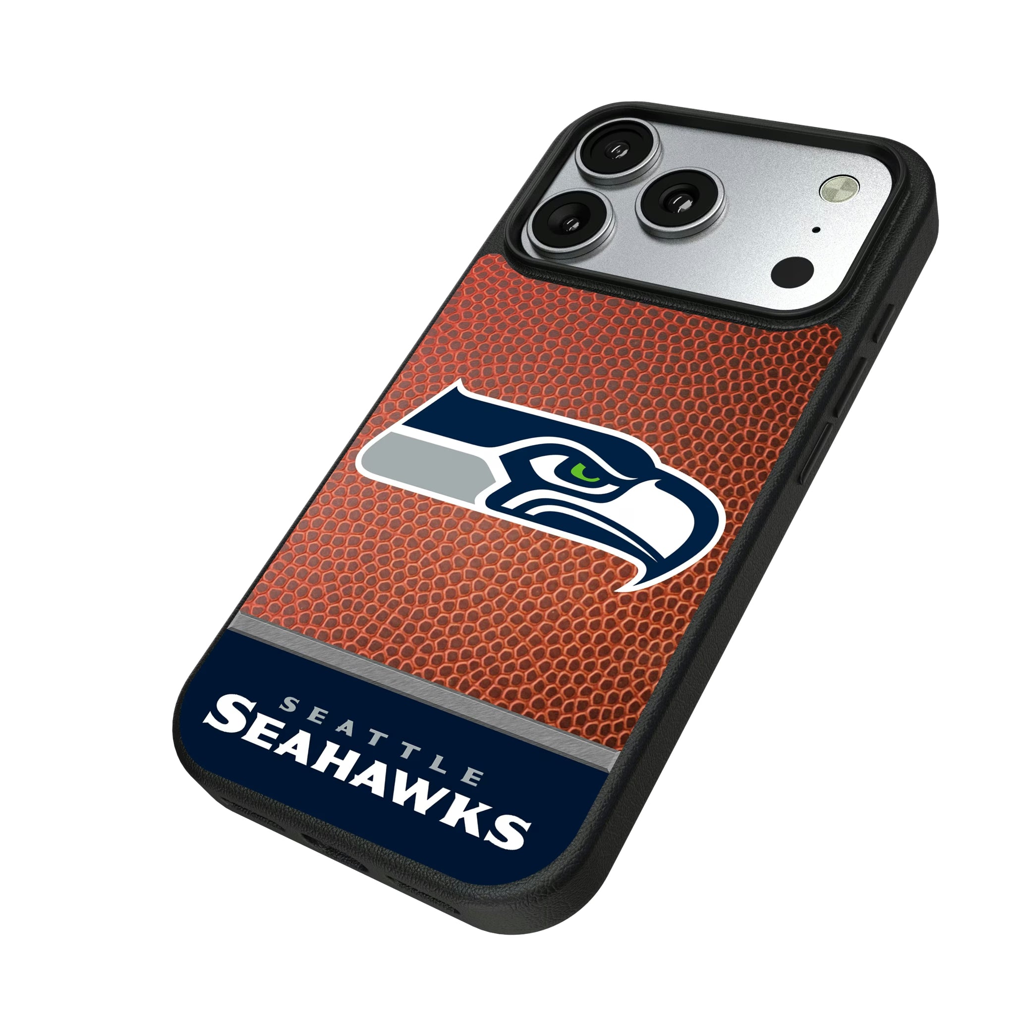 Seattle Seahawks Football Wordmark iPhone MagSafe Compatible Phone Case for Apple iPhone - Isometric View#Device_iPhone 17 Pro