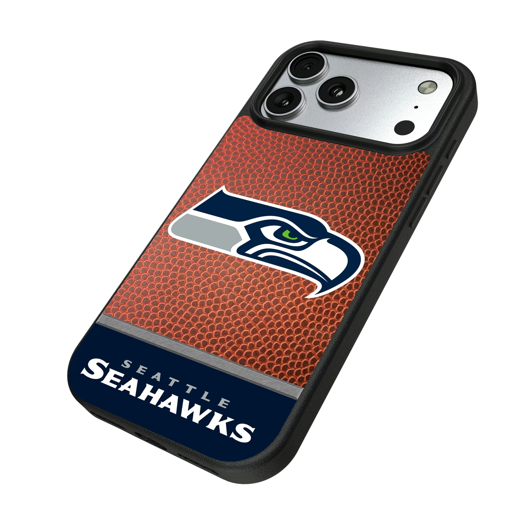 Seattle Seahawks Football Wordmark iPhone MagSafe Compatible Phone Case for Apple iPhone - Isometric View#Device_iPhone 17 Pro Max