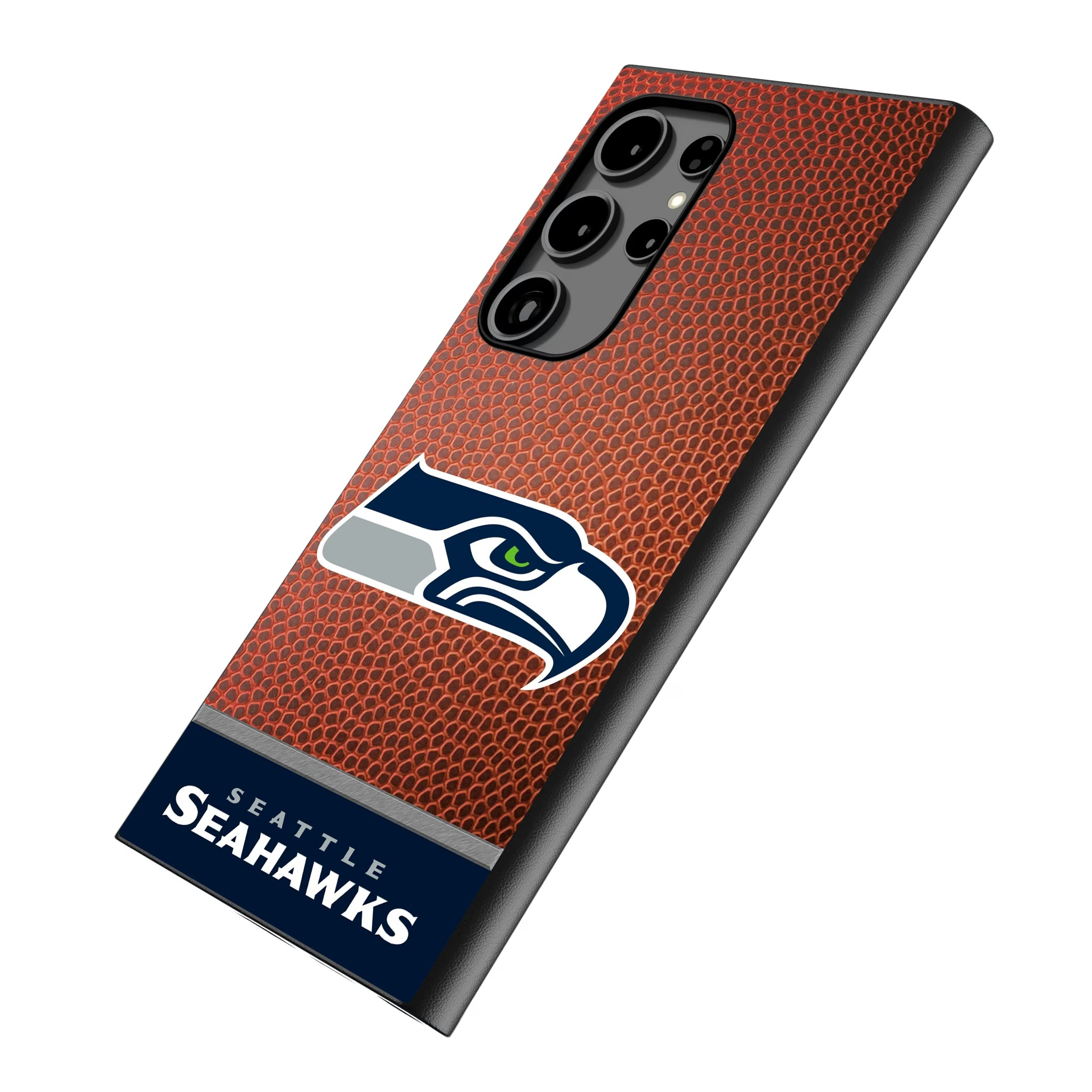 Seattle Seahawks Football Wordmark Galaxy MagSafe Compatible Phone Case for Samsung Galaxy - Isometric View