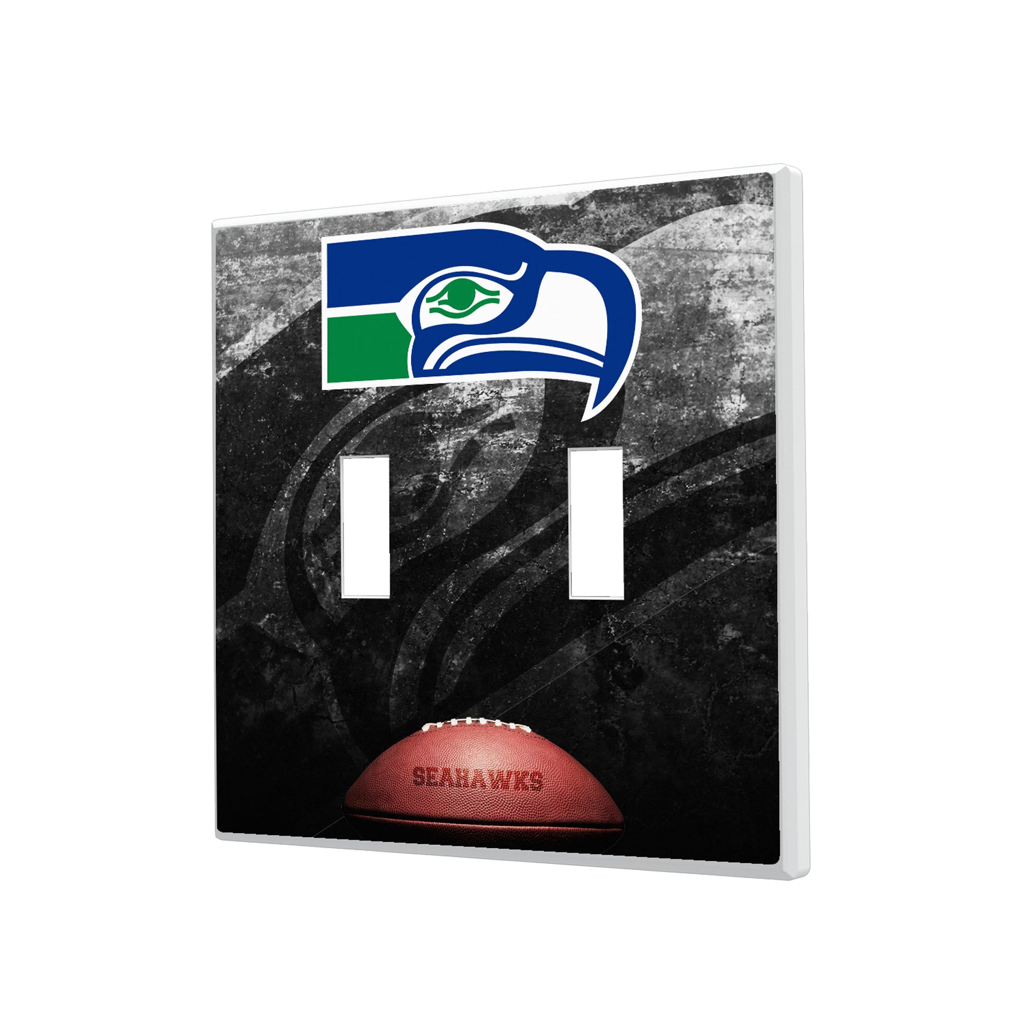 Seattle Seahawks Historic Collection Legendary Hidden-Screw Light Switch Plate#Style_Double Toggle