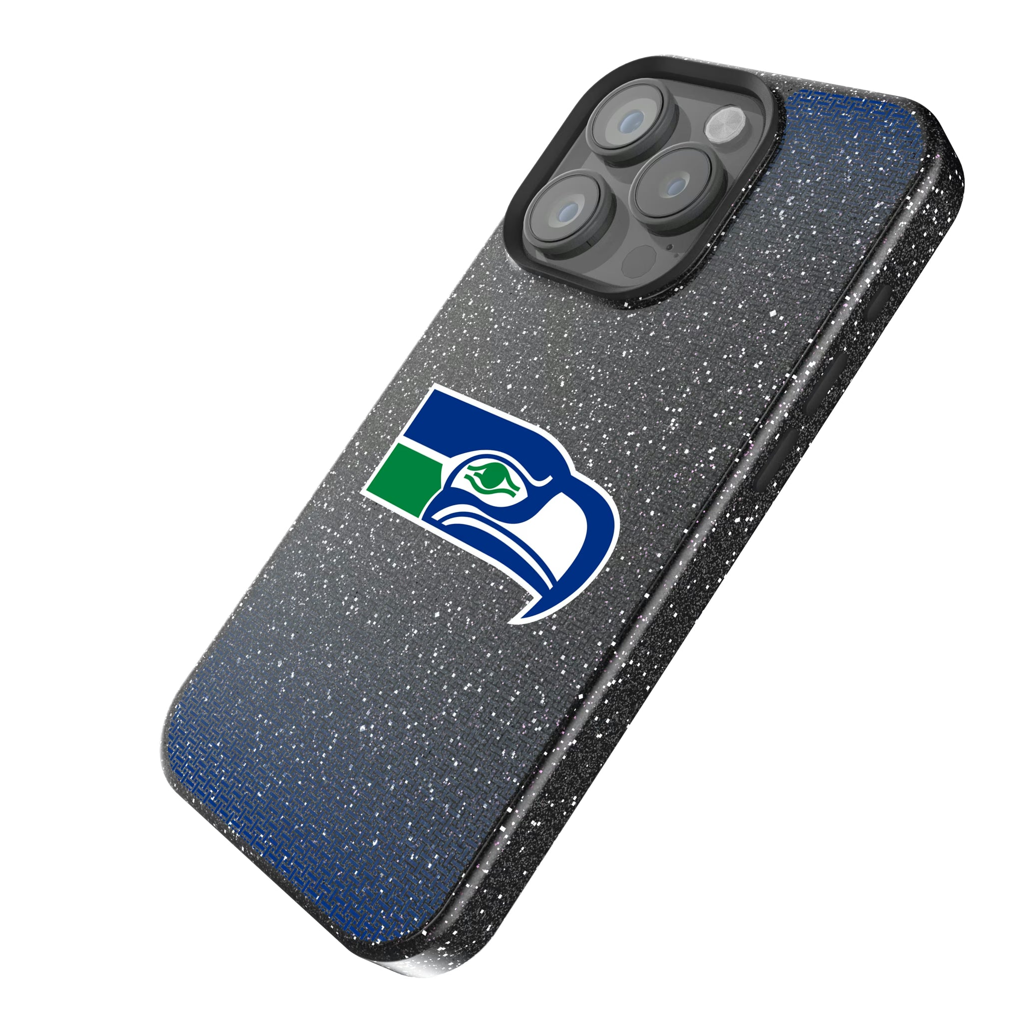 Seattle Seahawks Historic Collection Linen iPhone Bling Phone Case for Apple iPhone - Isometric View