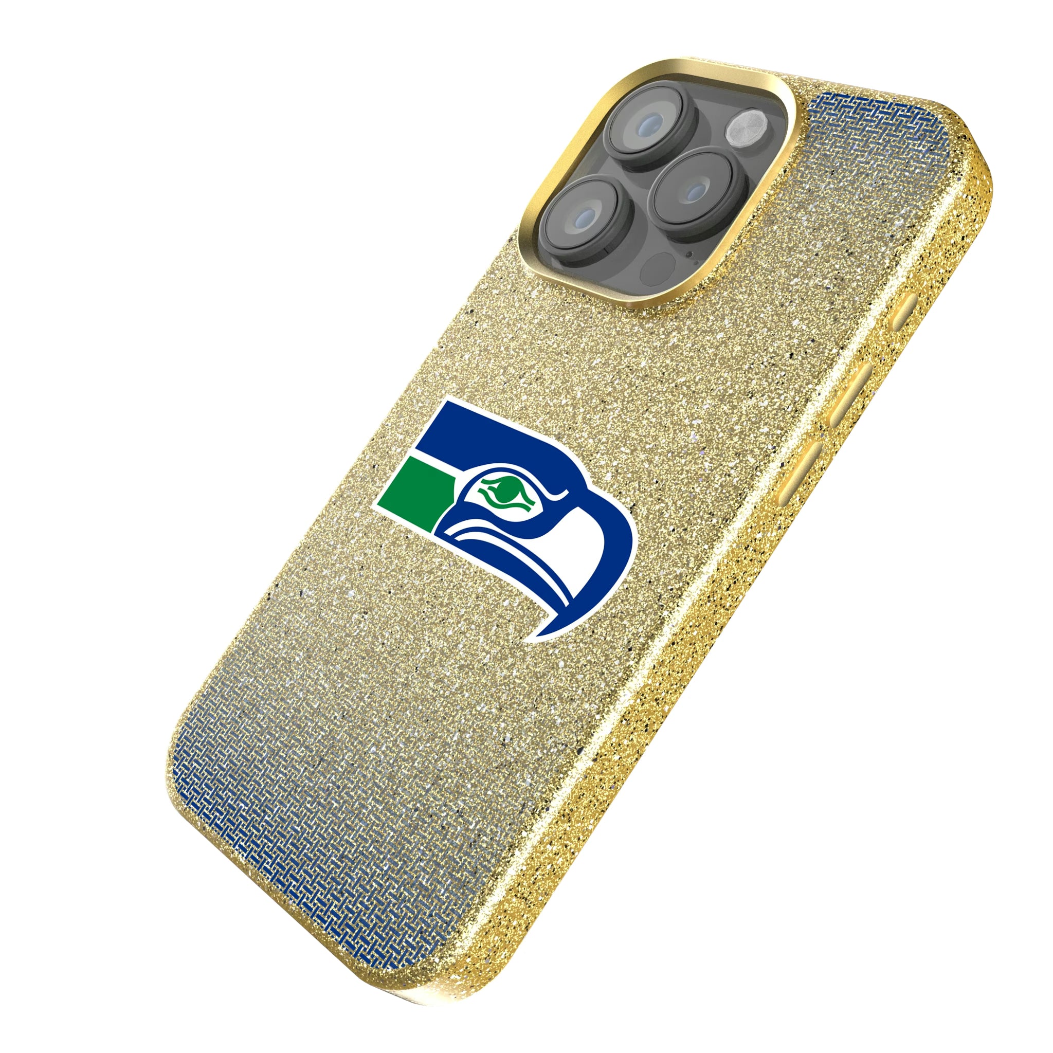Seattle Seahawks Historic Collection Linen iPhone Bling Phone Case for Apple iPhone - Isometric View