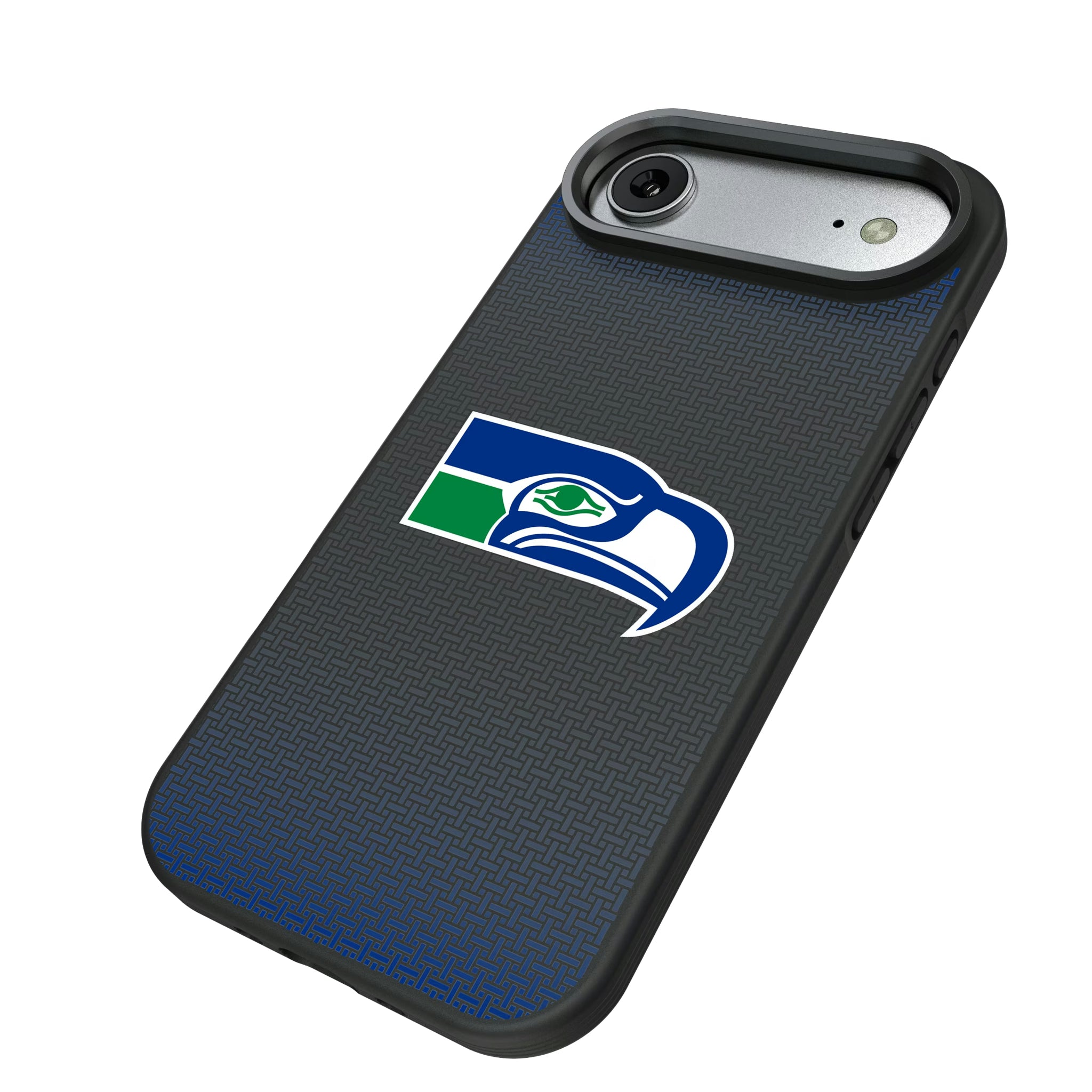 Seattle Seahawks Historic Collection Linen iPhone Bump Phone Case for Apple iPhone - Isometric View#Device_iPhone Air