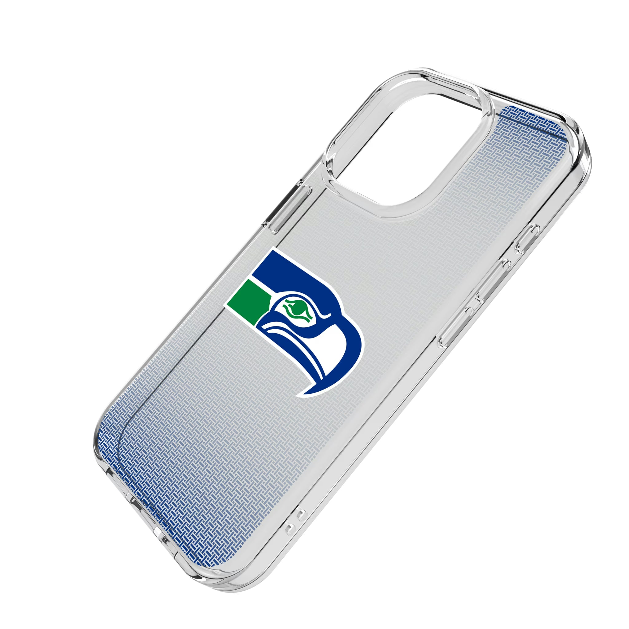 Seattle Seahawks Historic Collection Linen iPhone Clear Phone Case for Apple iPhone - Isometric View