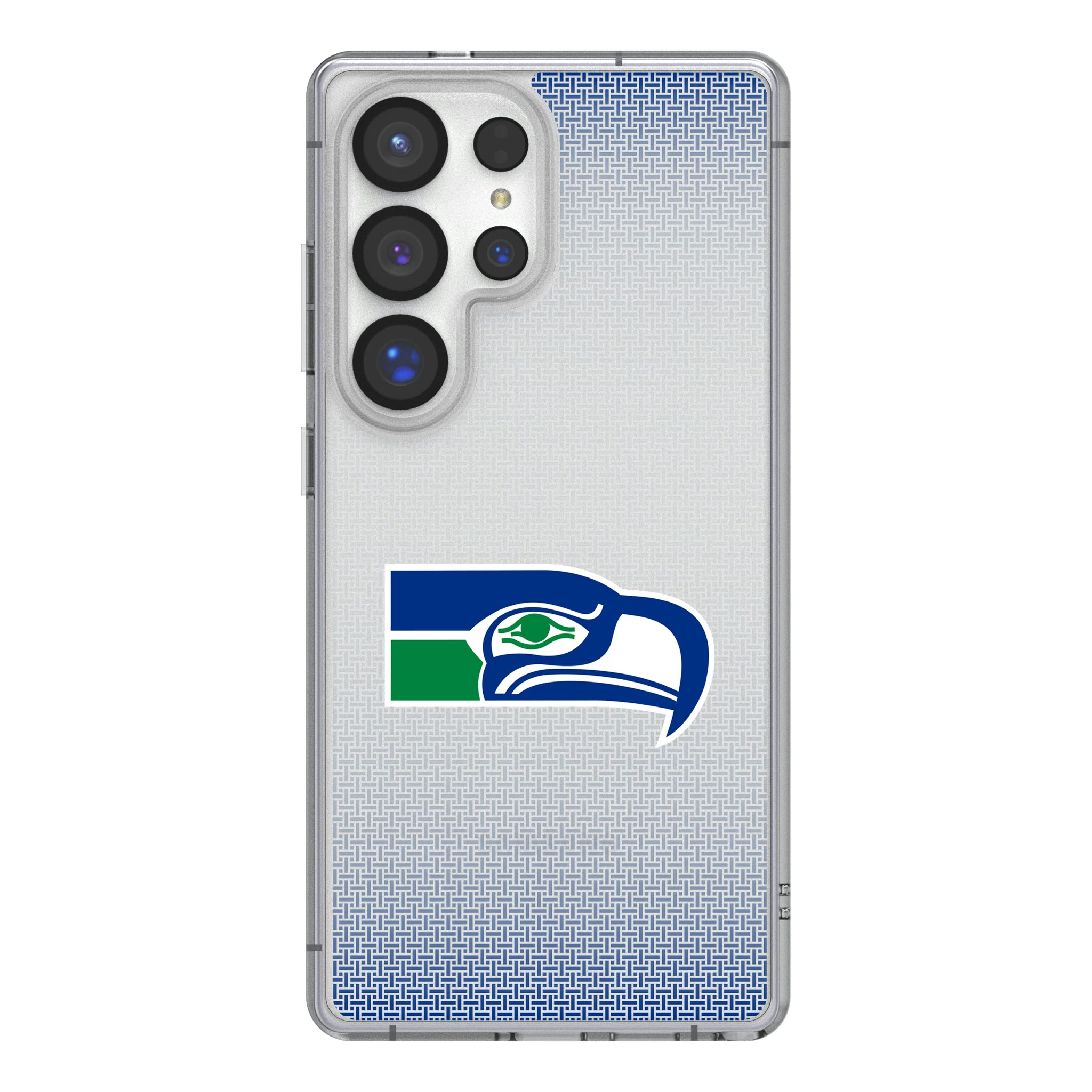 Seattle Seahawks Historic Collection Linen Galaxy Clear Phone Case for Samsung Galaxy