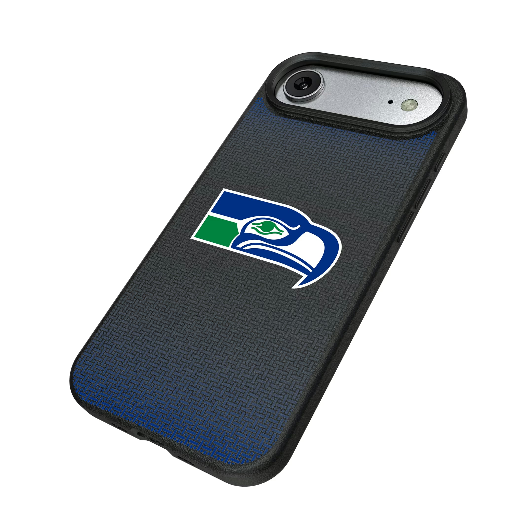 Seattle Seahawks Historic Collection Linen iPhone MagSafe Compatible Phone Case for Apple iPhone - Isometric View#Device_iPhone Air