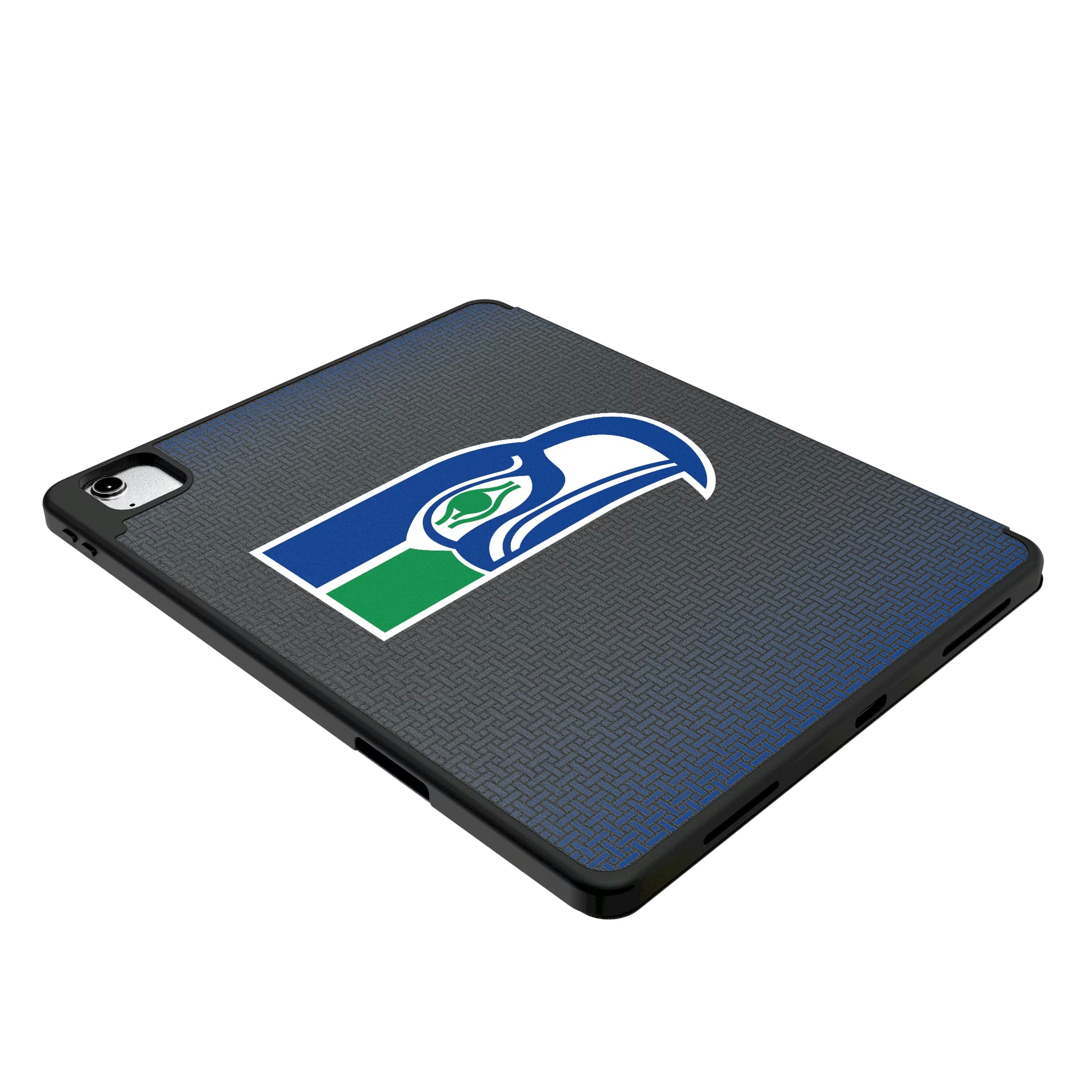 Seattle Seahawks Historic Collection Linen iPad Tablet Case for Apple iPad - Isometric View