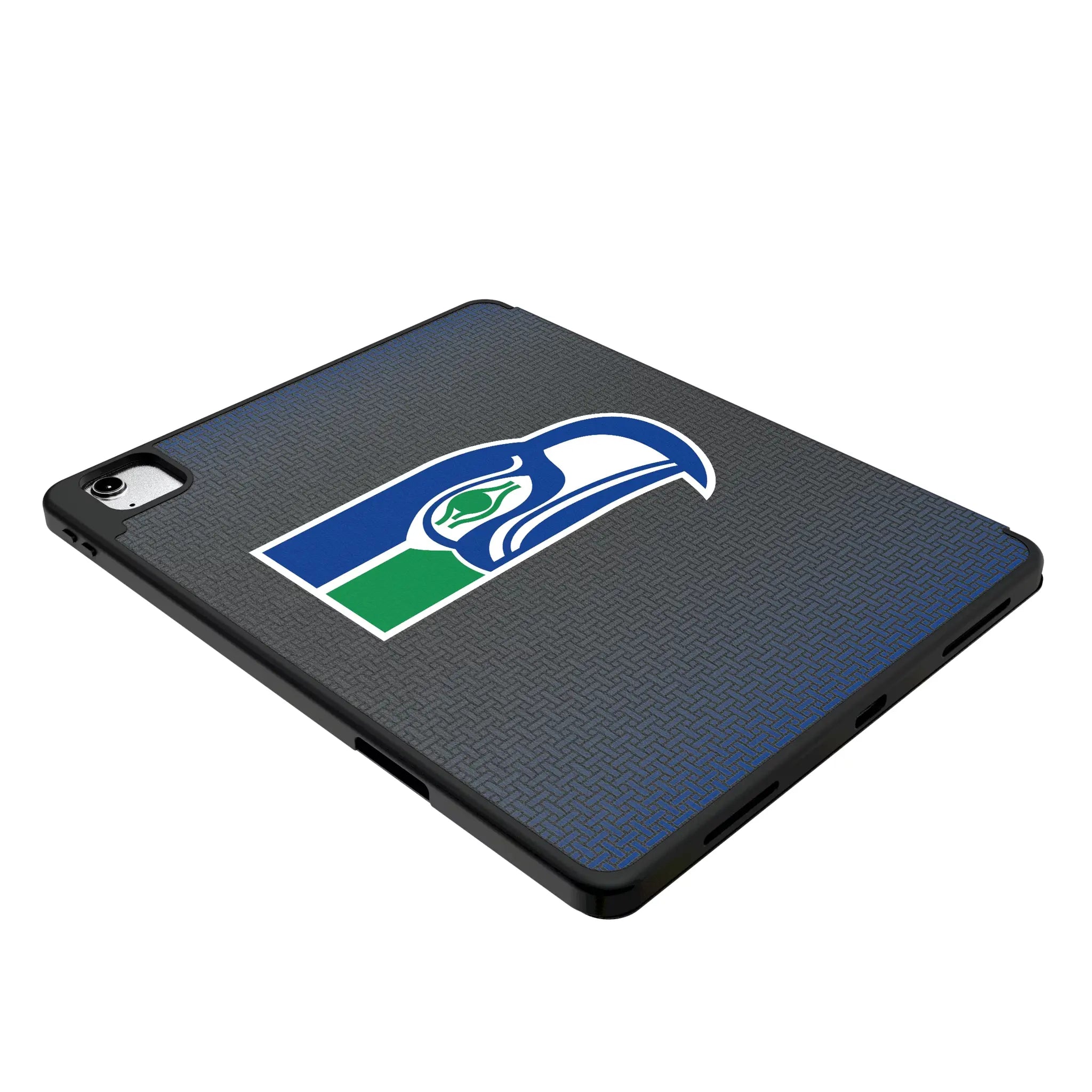 Seattle Seahawks Historic Collection Linen iPad Tablet Case for Apple iPad - Isometric View