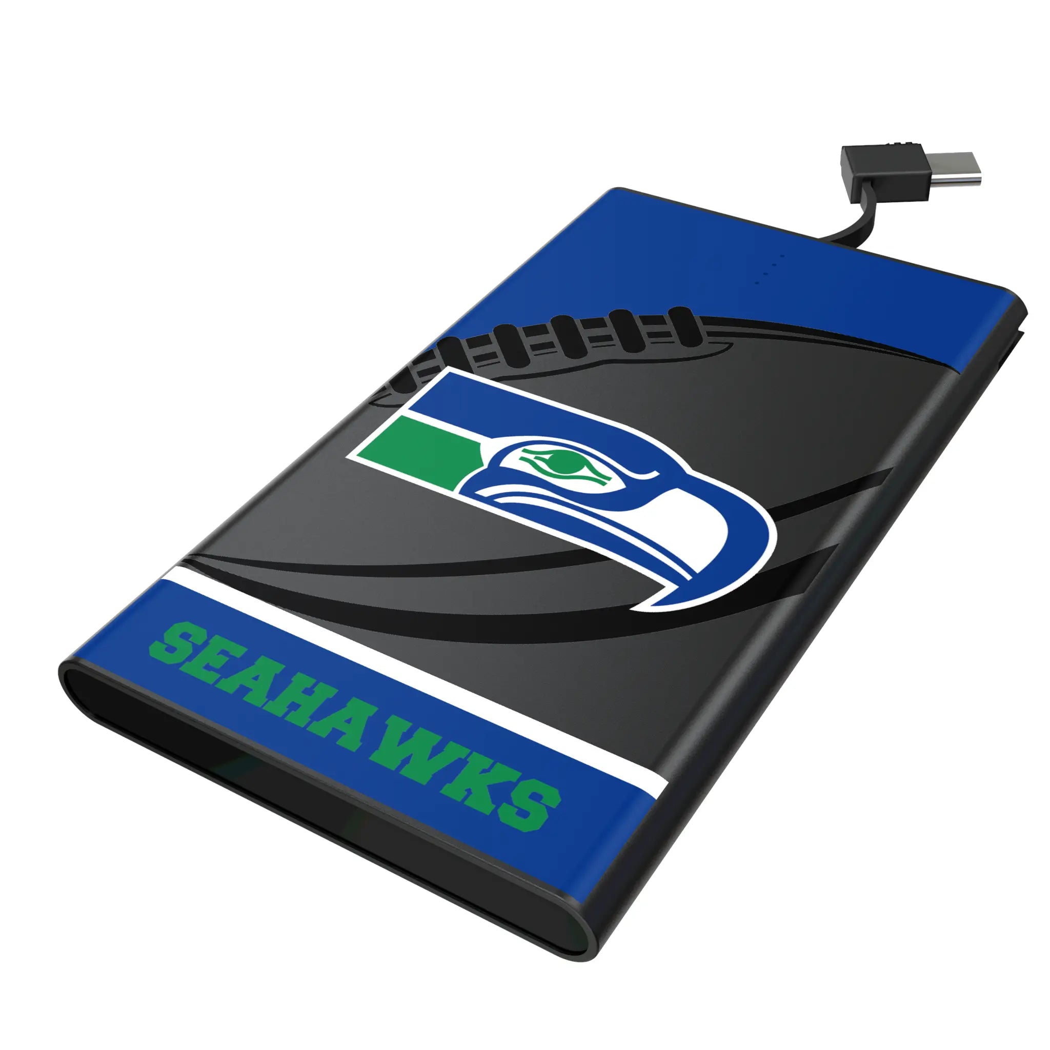Seattle Seahawks Historic Collection Passtime 5000mAh Flat Power Bank