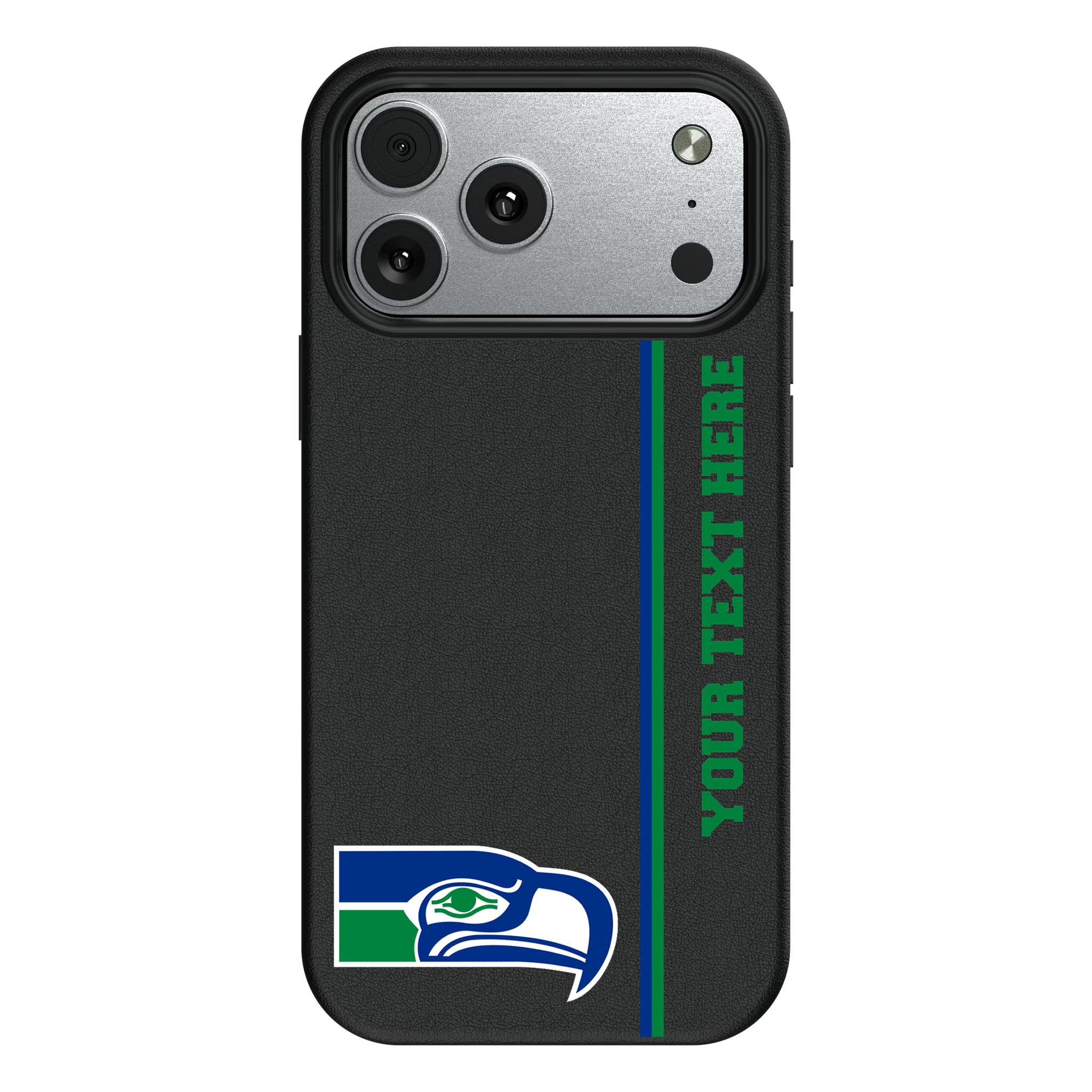 Seattle Seahawks Historic Collection Personalized Sidebard iPhone MagSafe Compatible Phone Case for Apple iPhone#Device_iPhone 17 Pro Max