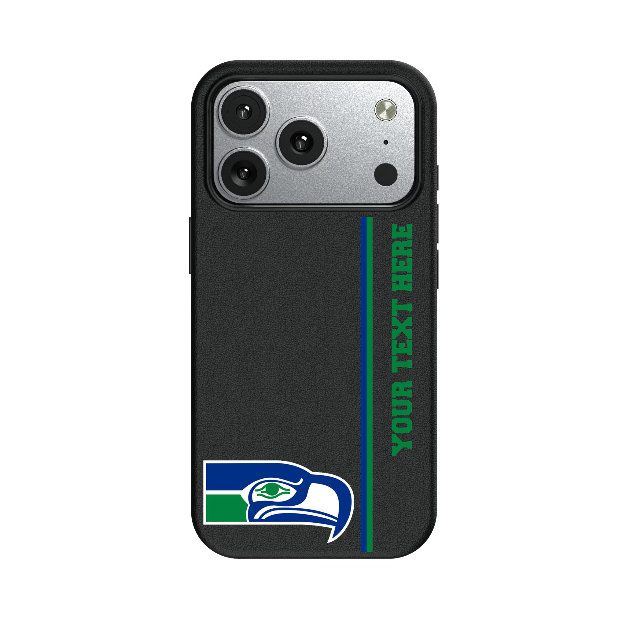 Seattle Seahawks Historic Collection Personalized Sidebard iPhone MagSafe Compatible Phone Case for Apple iPhone#Device_iPhone 17 Pro