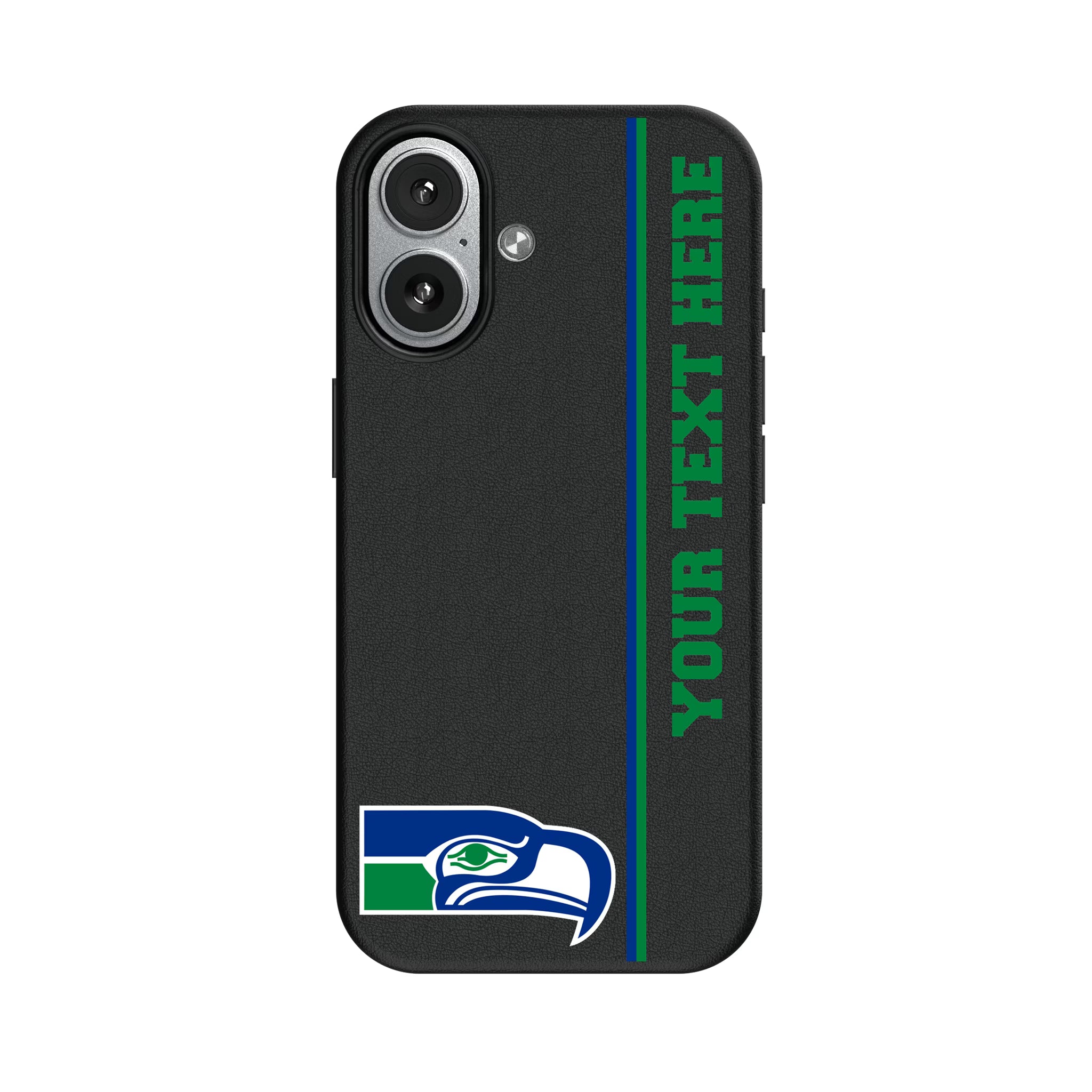 Seattle Seahawks Historic Collection Personalized Sidebard iPhone MagSafe Compatible Phone Case for Apple iPhone#Device_iPhone 17