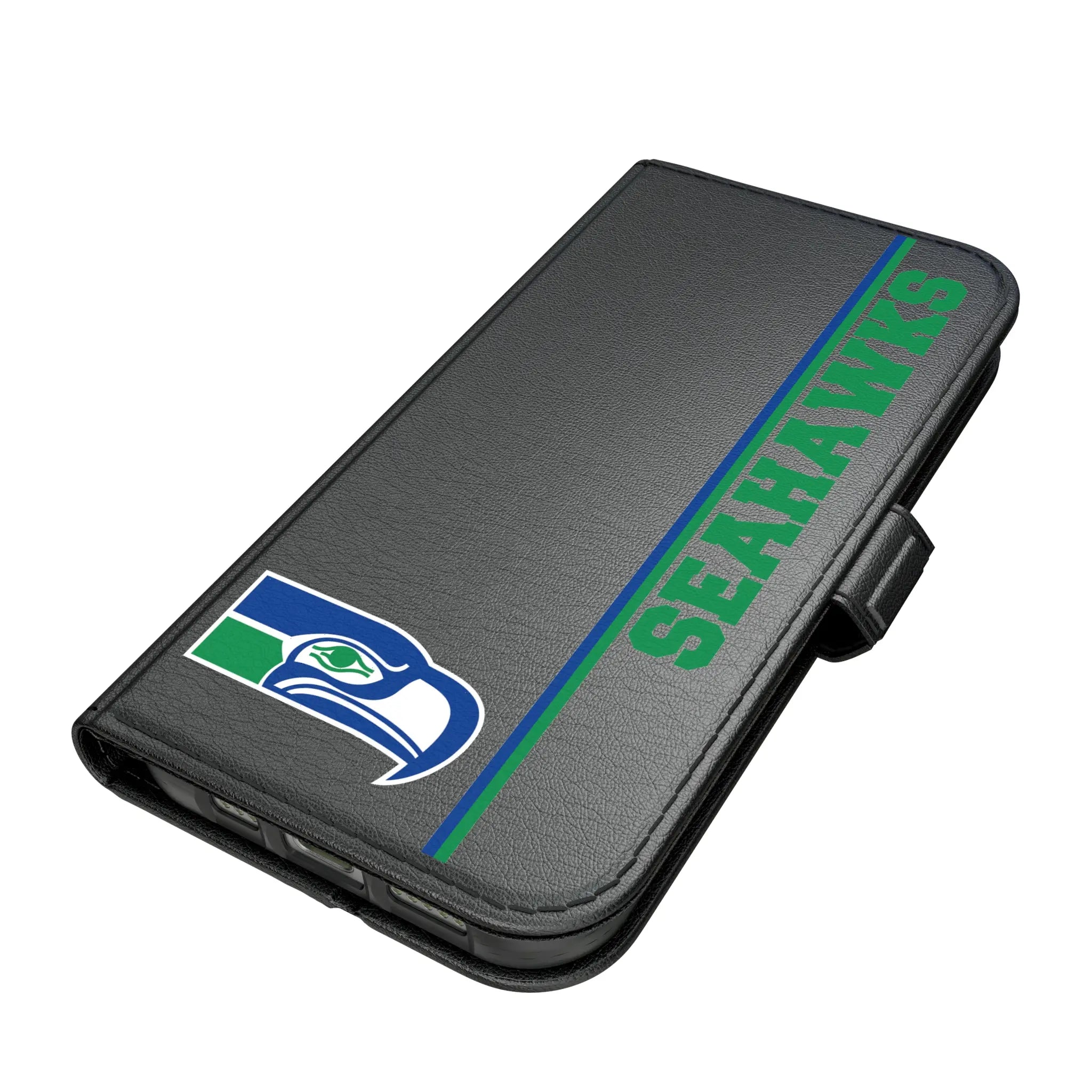 Seattle Seahawks Historic Collection Sidebar iPhone Folio Phone Case for Apple iPhone#Device_iPhone 17