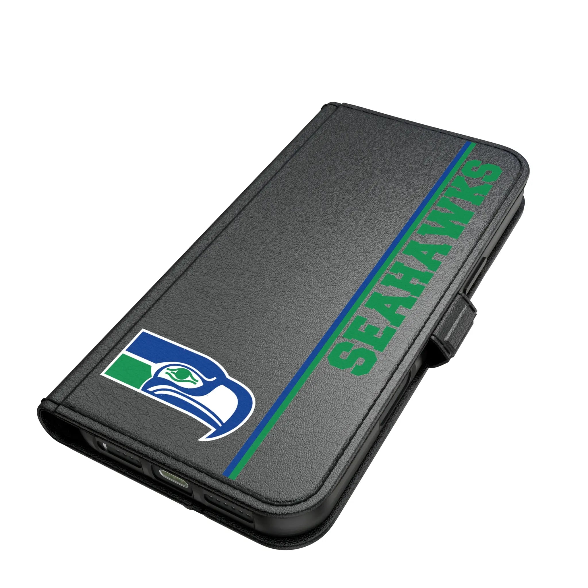Seattle Seahawks Historic Collection Sidebar iPhone Folio Phone Case for Apple iPhone#Device_iPhone 17 Pro Max