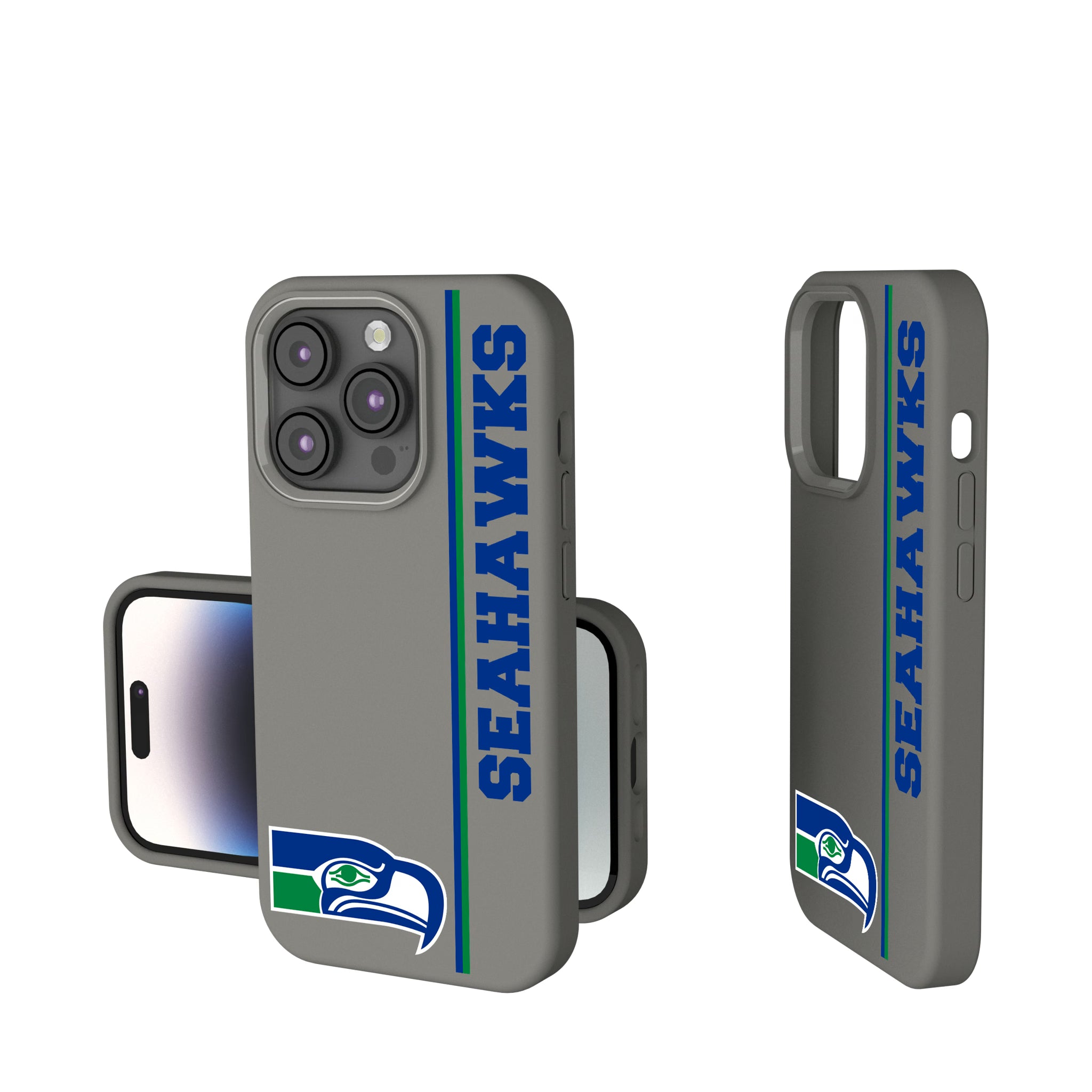 Seattle Seahawks Historic Collection Sidebar iPhone Soft Touch Phone Case for Apple iPhone