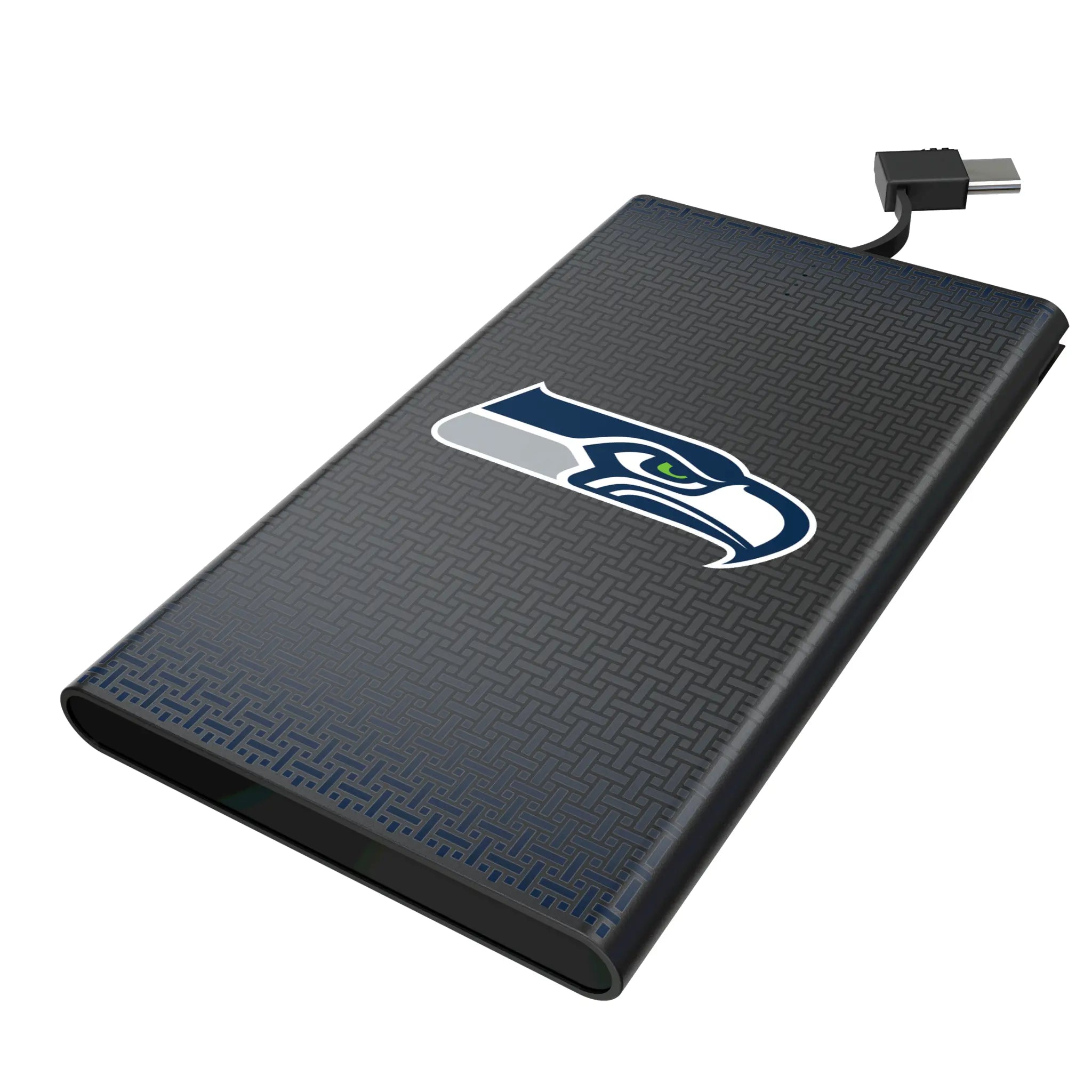 Seattle Seahawks Linen 5000mAh Flat Power Bank