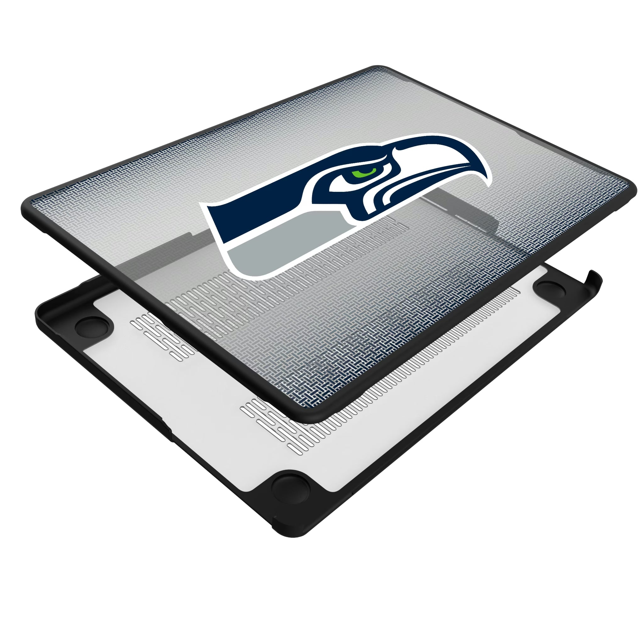 Seattle Seahawks Linen MacBook Laptop Case for Apple MacBook - Isometric View#Device_MacBook Pro (14-inch, 2021) / MacBook Pro (14-inch, 2023) / MacBook Pro (14-inch, 2024)