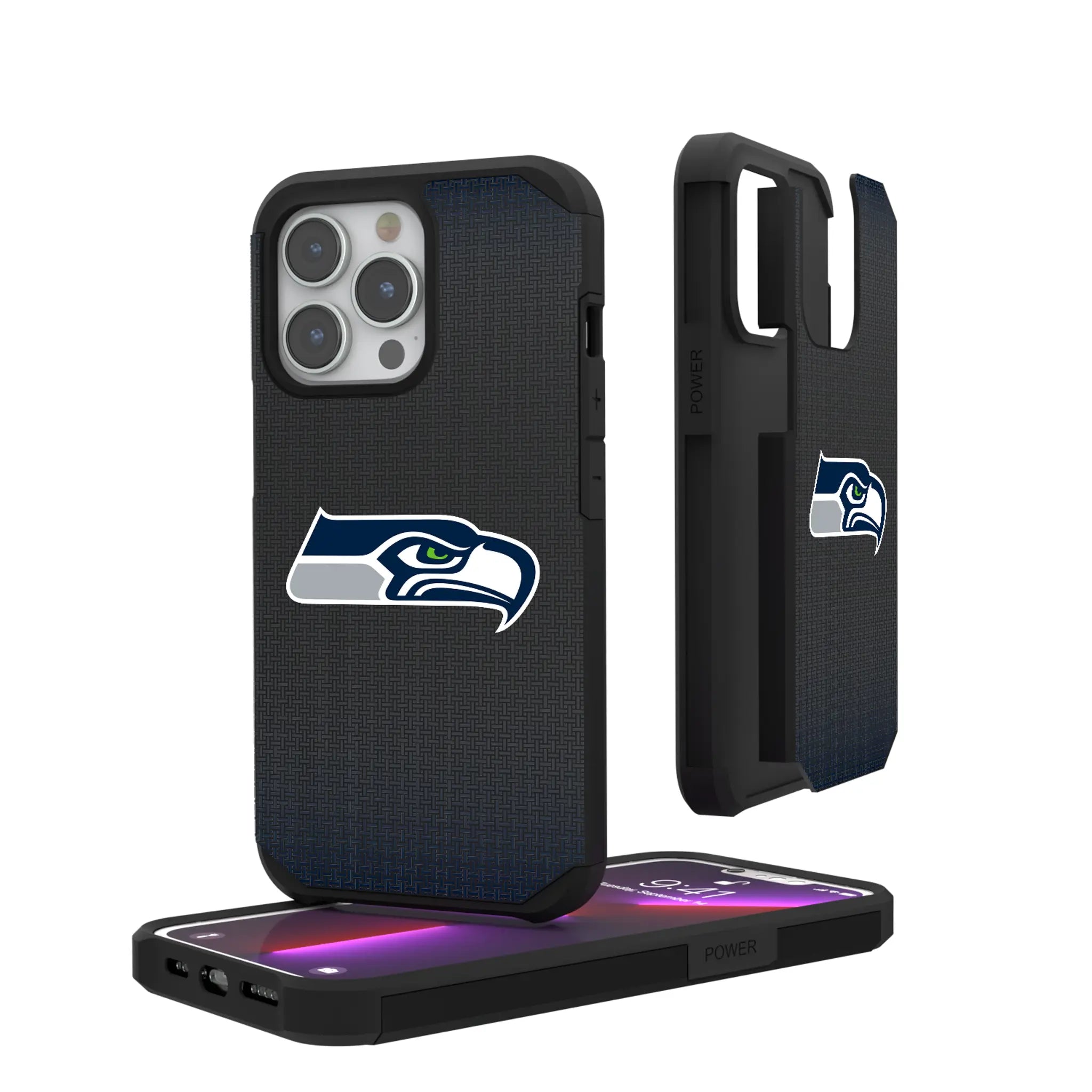 Seattle Seahawks Linen iPhone Rugged Phone Case for Apple iPhone
