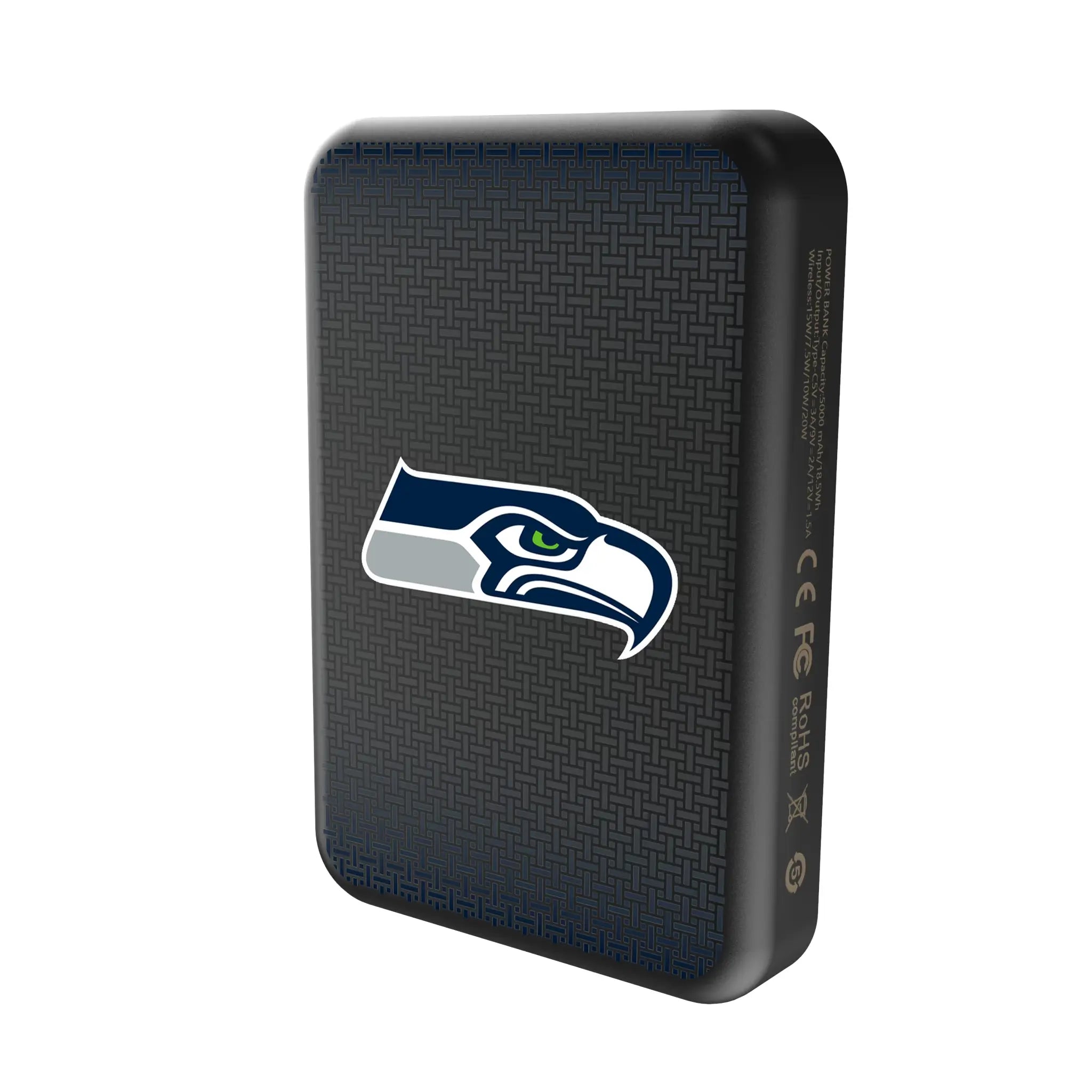 Seattle Seahawks Linen Wireless Mag Power Bank