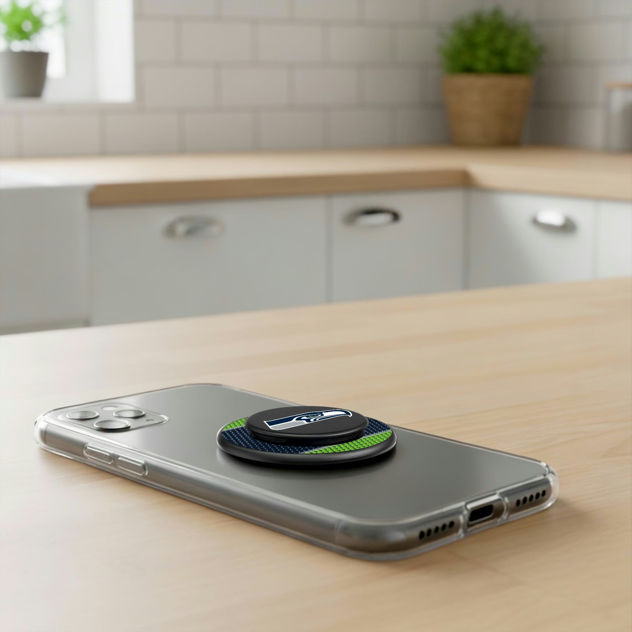 Seattle Seahawks Mesh Popsockets Round Magnetic - Lifestyle
