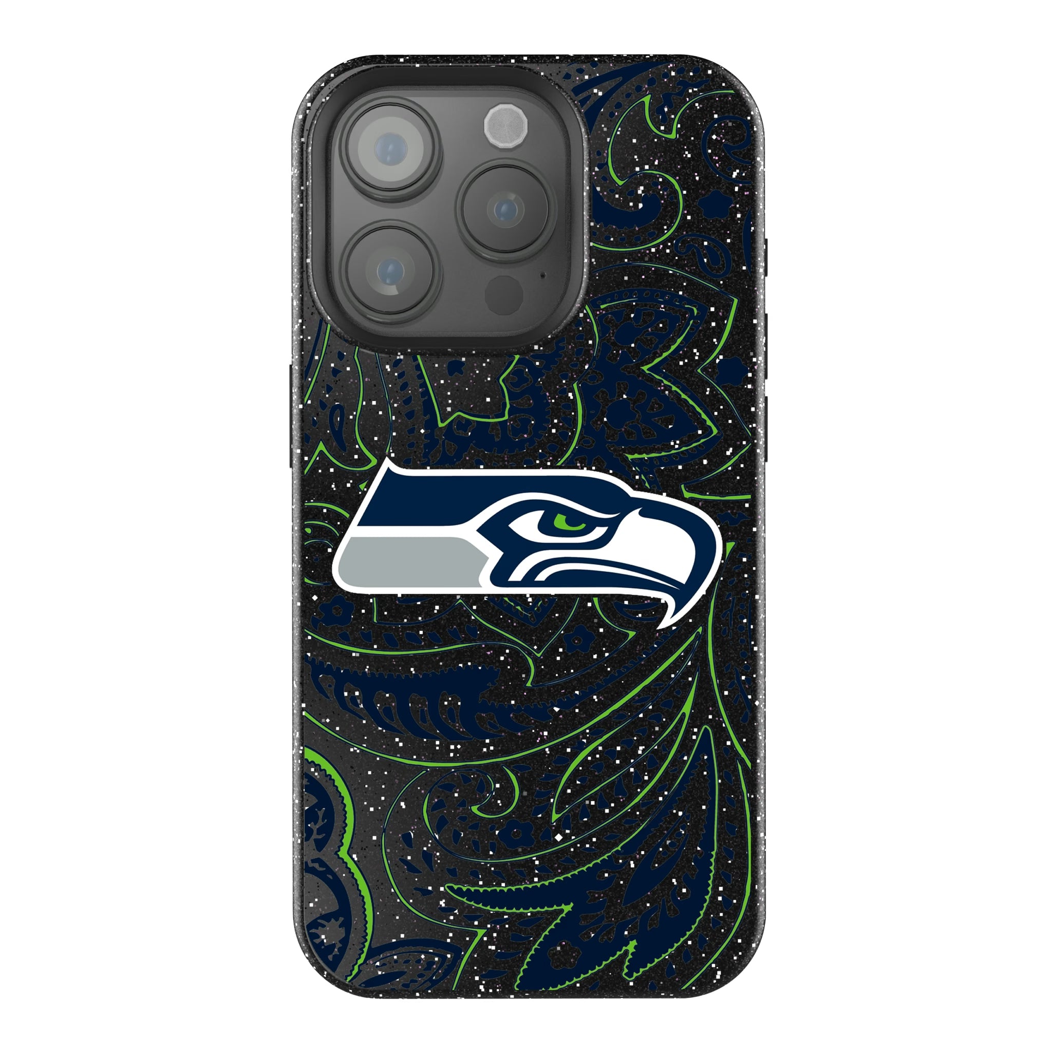 Seattle Seahawks Paisley iPhone Bling Phone Case for Apple iPhone