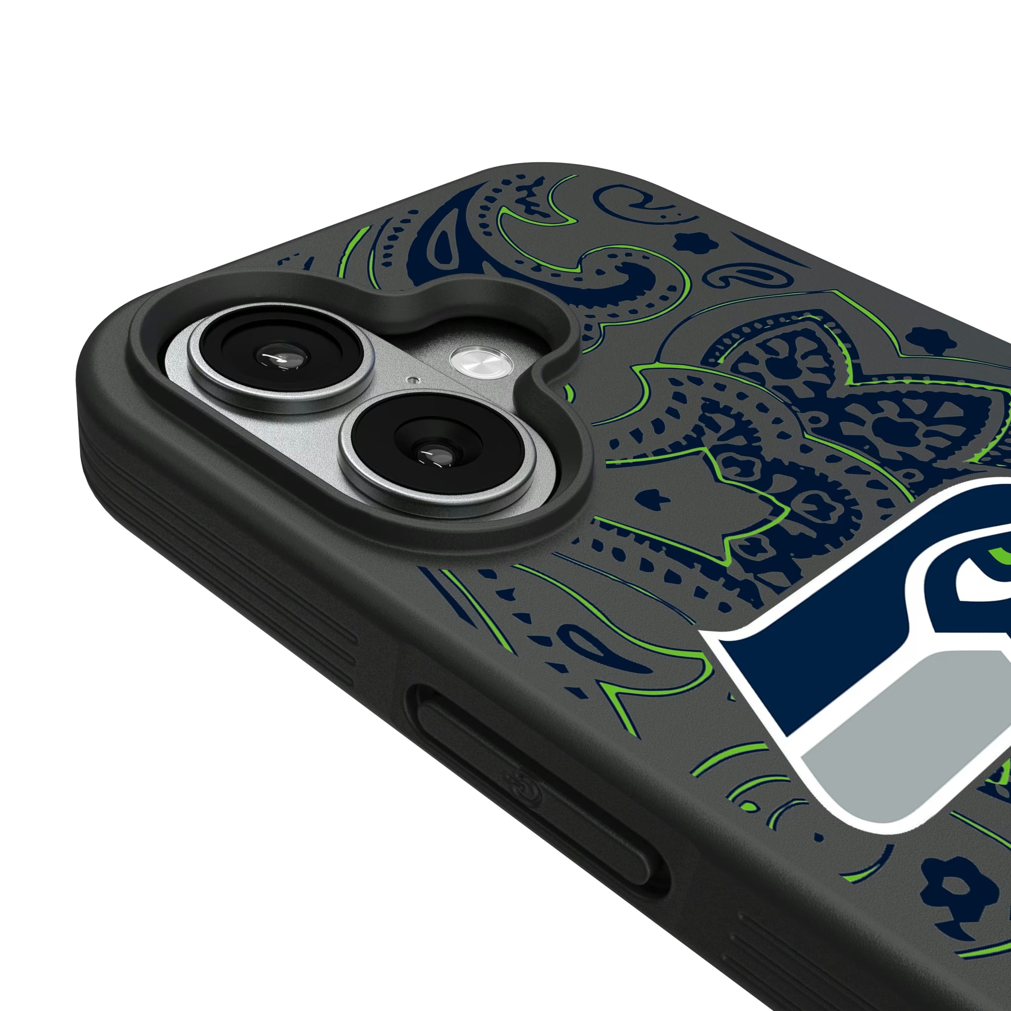 Seattle Seahawks Paisley iPhone Bump Phone Case for Apple iPhone - Detail#Device_iPhone 17