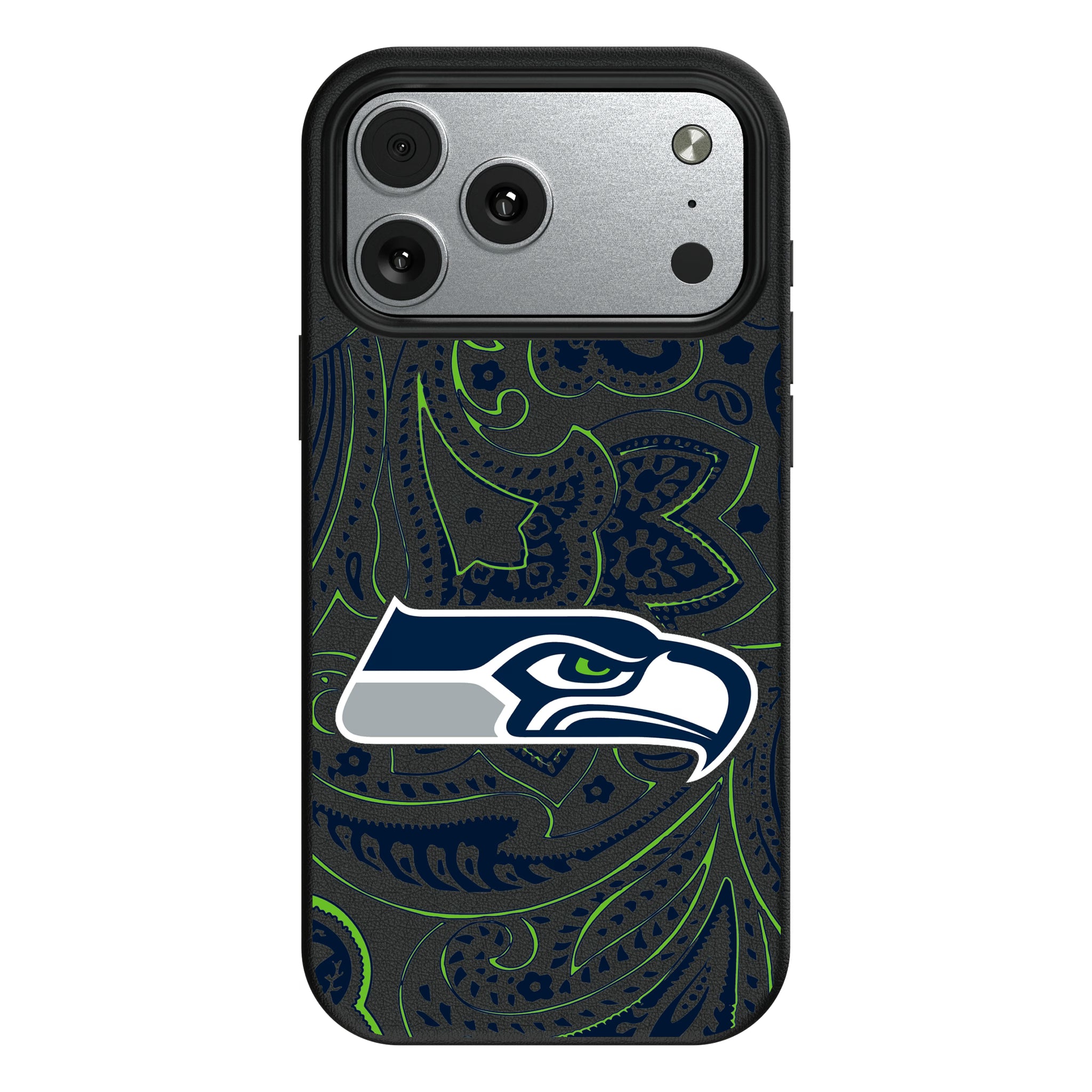 Seattle Seahawks Paisley iPhone MagSafe Compatible Phone Case for Apple iPhone#Device_iPhone 17 Pro Max