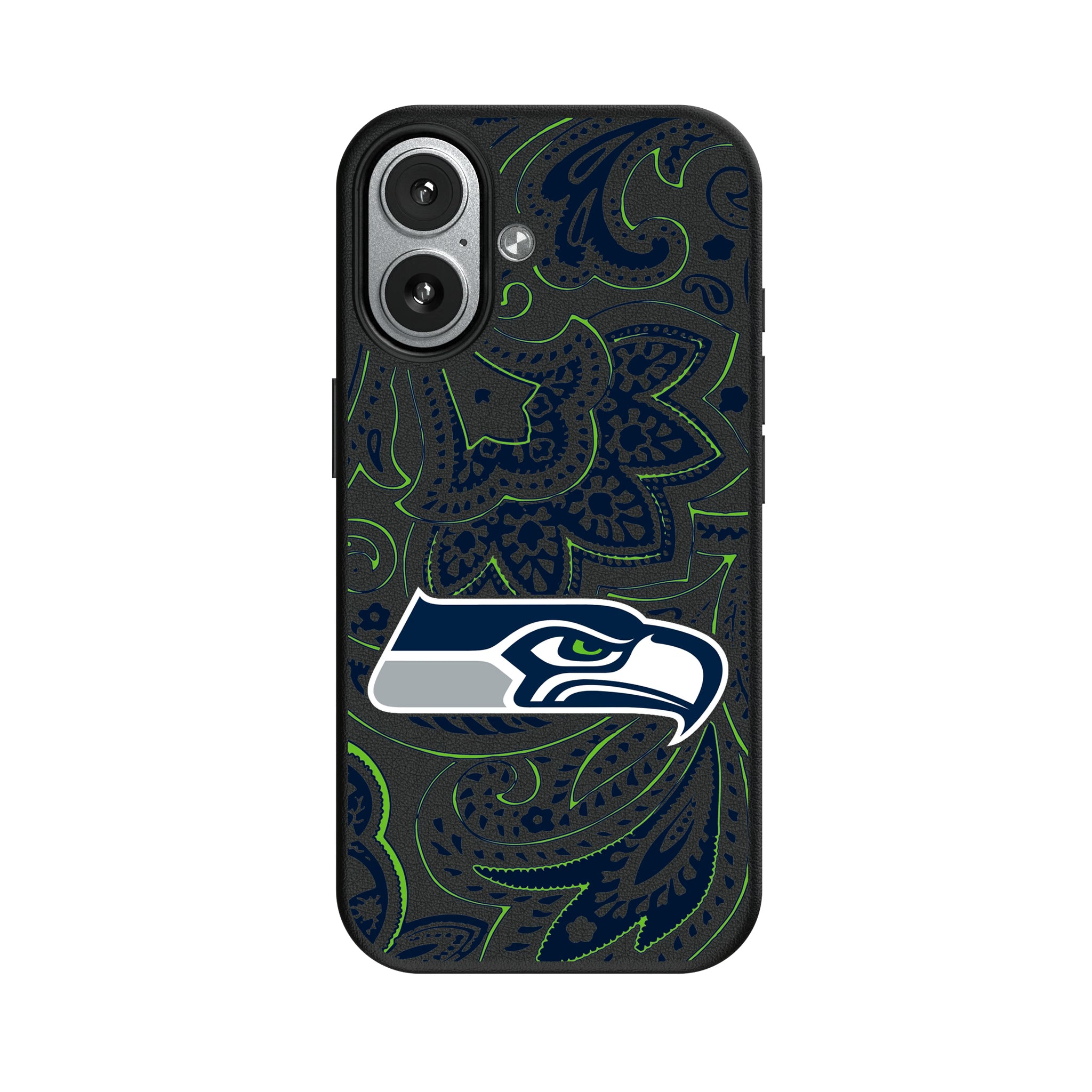 Seattle Seahawks Paisley iPhone MagSafe Compatible Phone Case for Apple iPhone#Device_iPhone 17