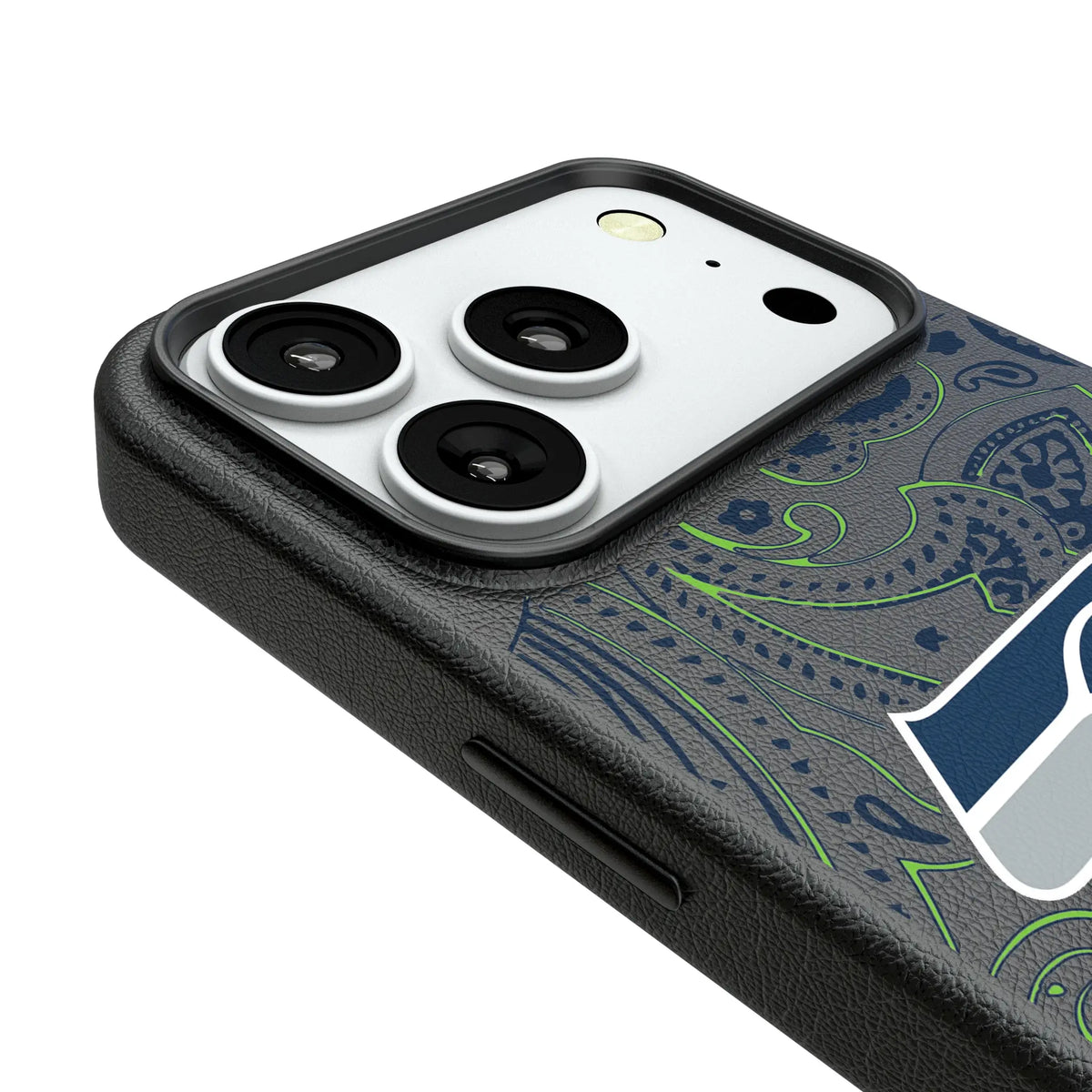Seattle Seahawks Paisley iPhone MagSafe Compatible Phone Case for Apple iPhone - Detail#Device_iPhone 18 Pro