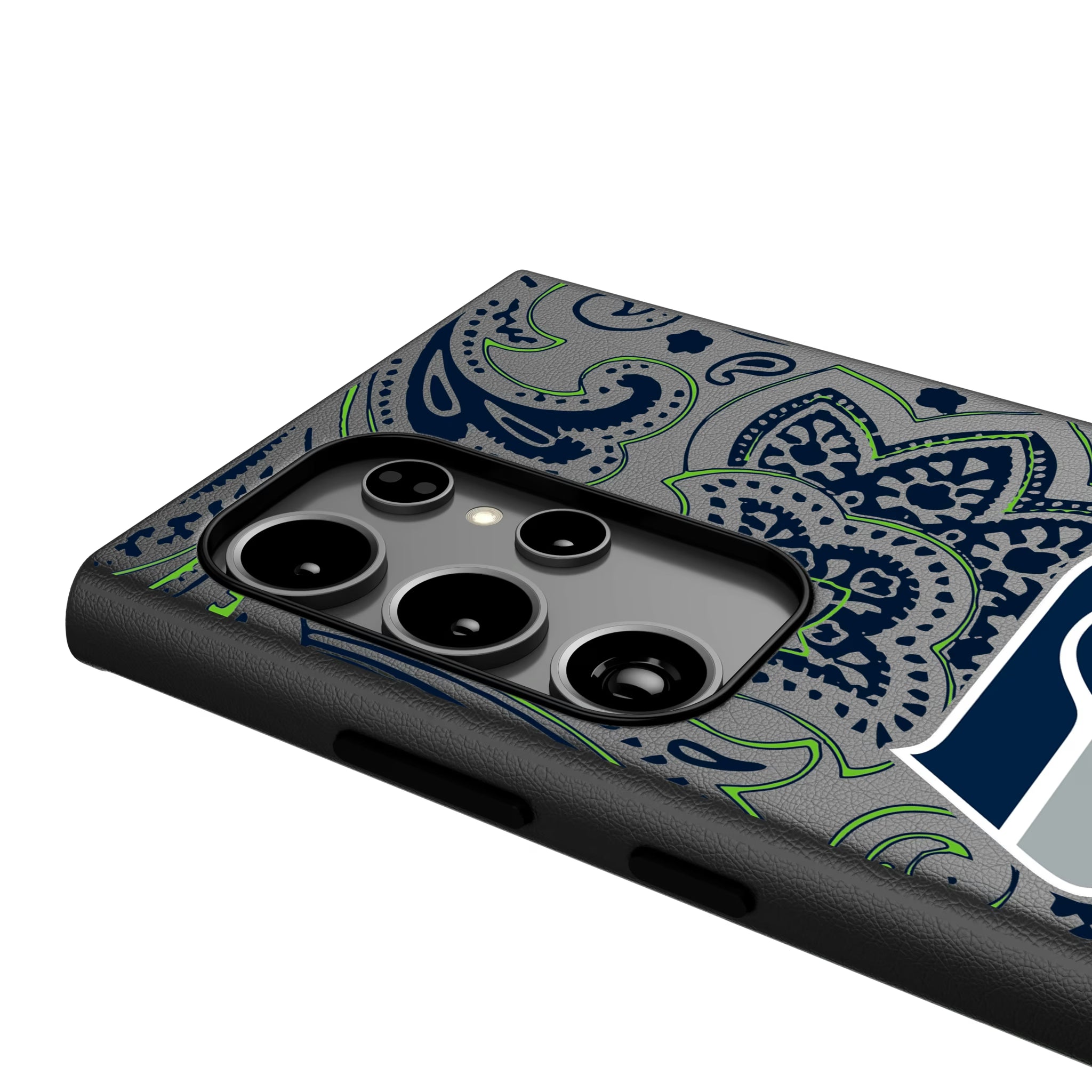 Seattle Seahawks Paisley Galaxy MagSafe Compatible Phone Case for Samsung Galaxy - Detail