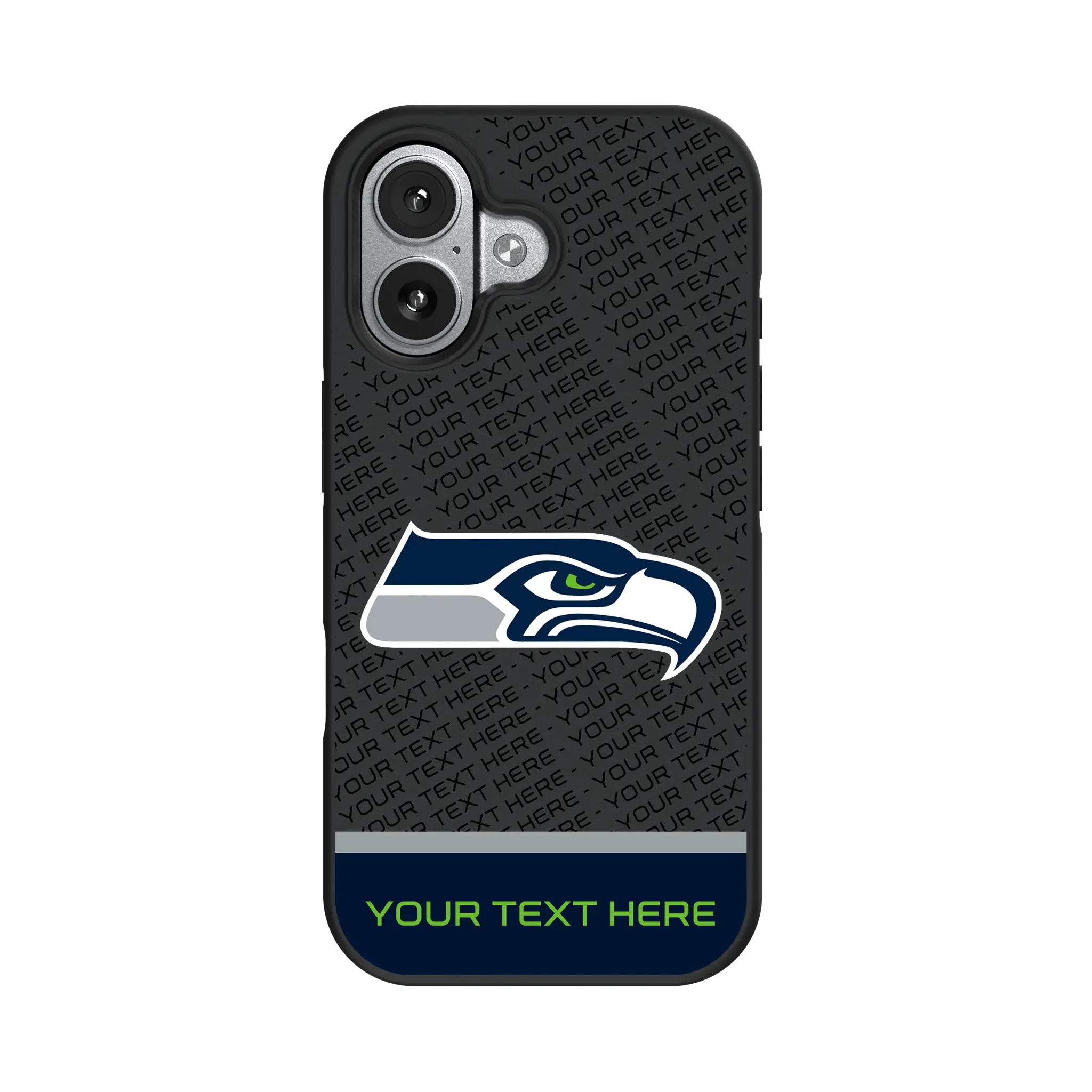 Seattle Seahawks Personalized EndZone Plus iPhone Bump Phone Case for Apple iPhone#Device_iPhone 17