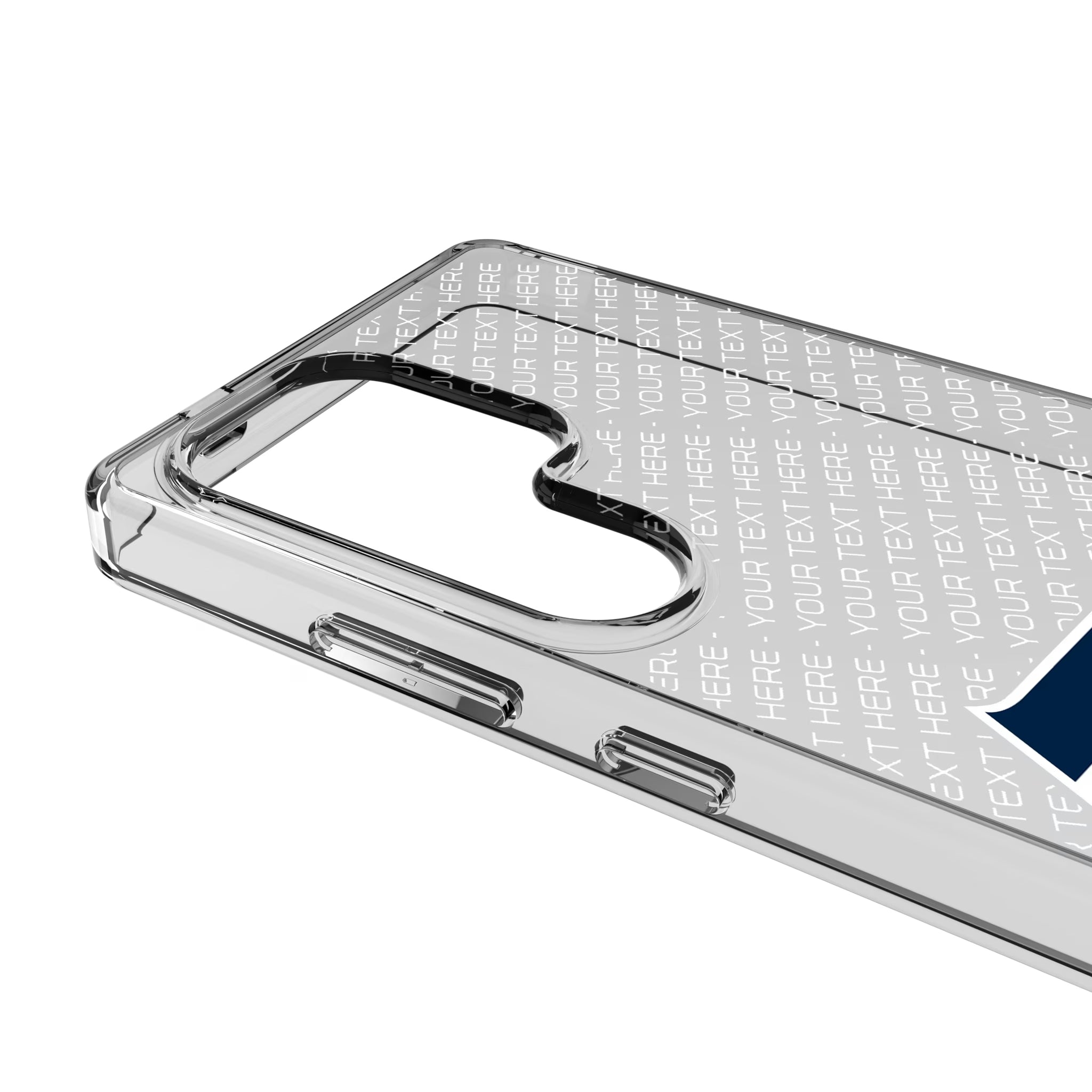 Seattle Seahawks Personalized EndZone Plus Galaxy Clear Phone Case for Samsung Galaxy - Detail
