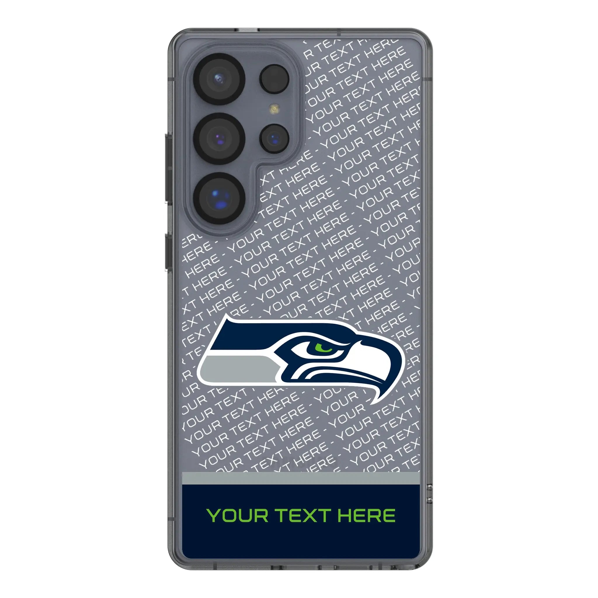 Seattle Seahawks Personalized EndZone Plus Galaxy Clear Phone Case for Samsung Galaxy#Device_Galaxy S25 Ultra